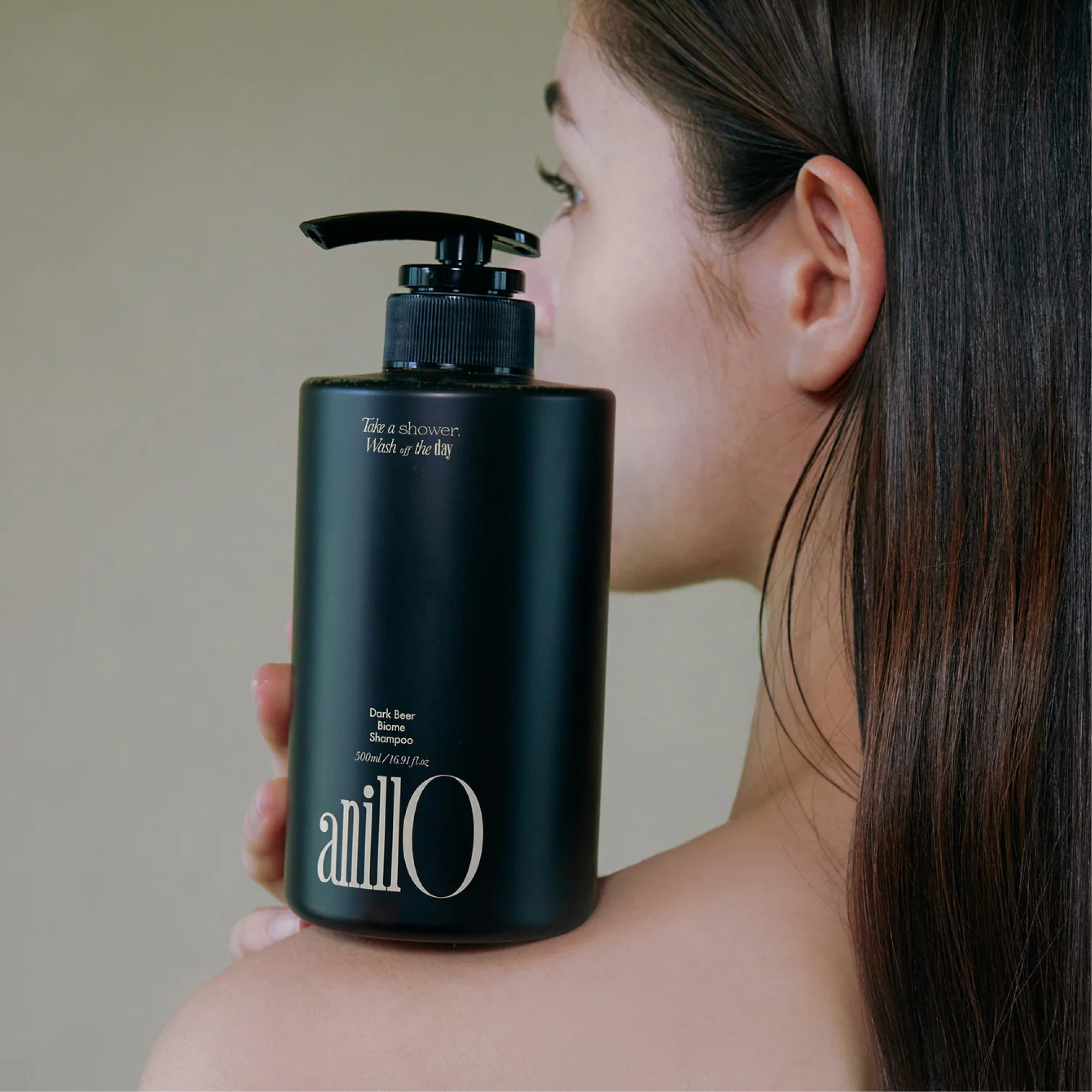 Зміцнювальний шампунь для волосся Dark Beer Biome Shampoo ANILLO Обʼєм 500 мл — фото 3