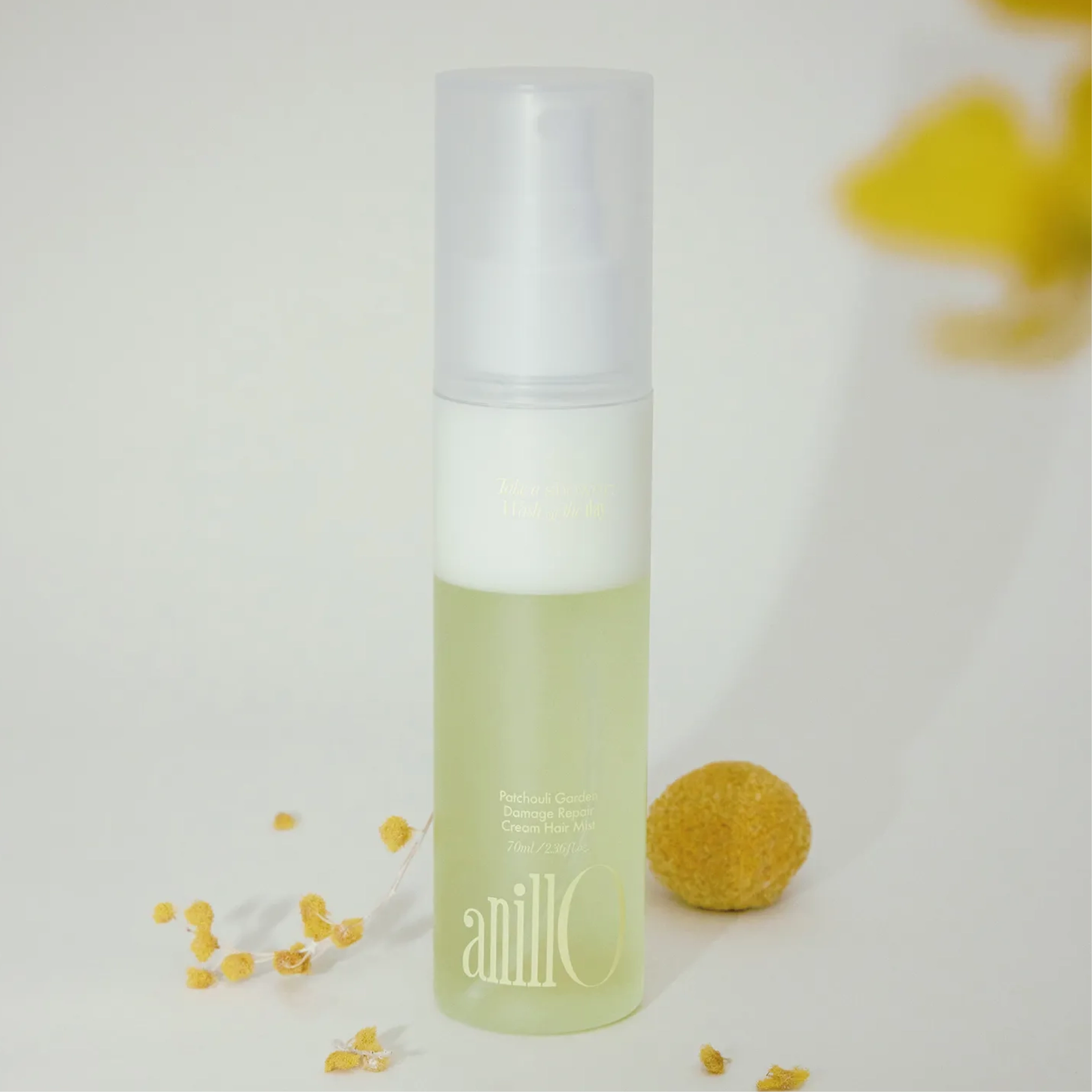 Відновлювальний крем-спрей для дуже пошкодженого волосся Patchouli Garden Damage Repair Cream Hair Mist ANILLO Обʼєм 70 мл — фото 5