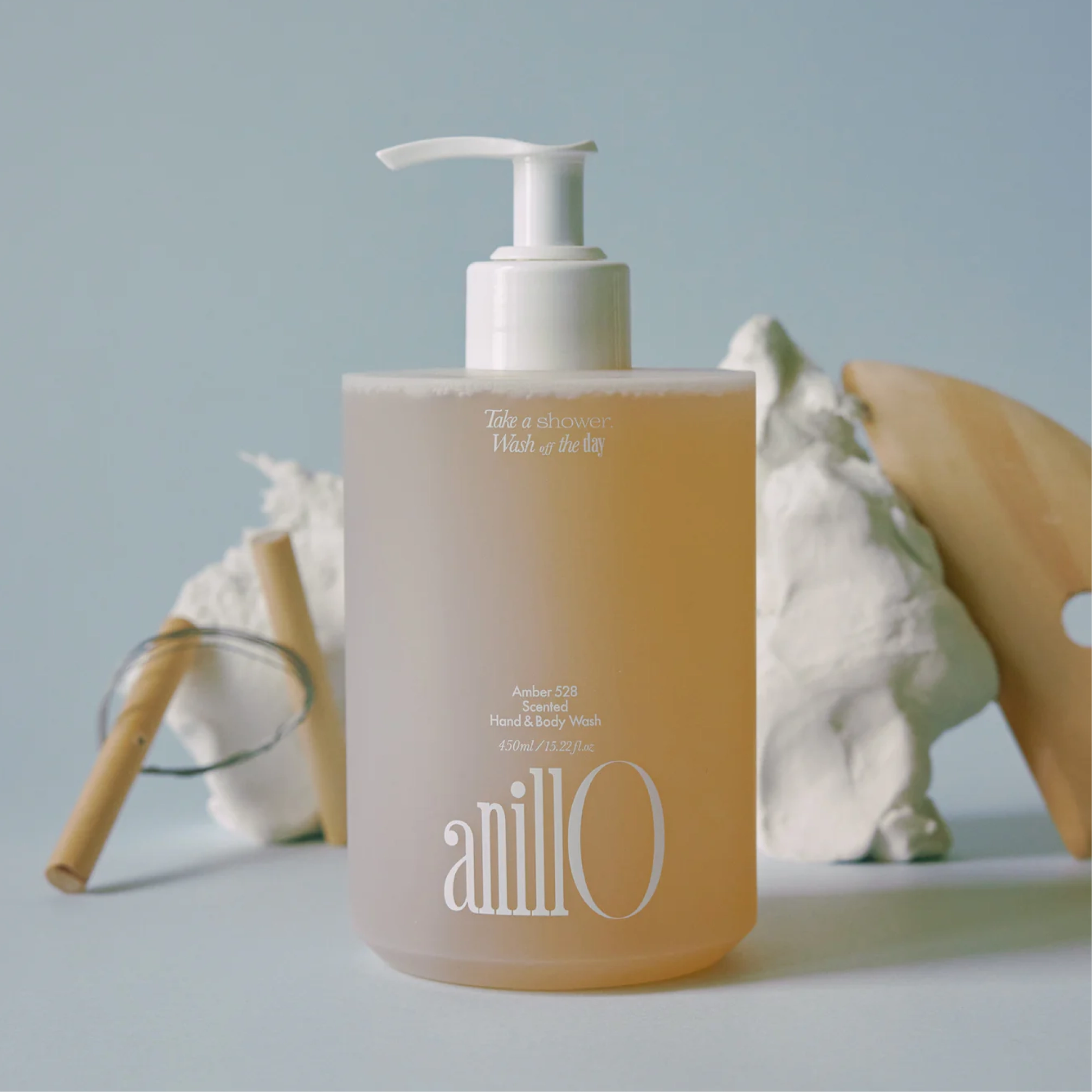 Парфумований гель для рук та тіла Amber 528 Scented Hand & Body Wash ANILLO Обʼєм 450 мл — фото 8
