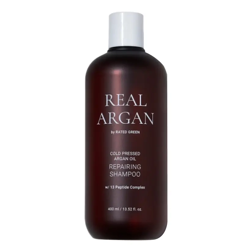 Восстанавливающий шампунь с аргановым маслом Real Argan Repairing Shampoo RATED GREEN Объем 400 мл