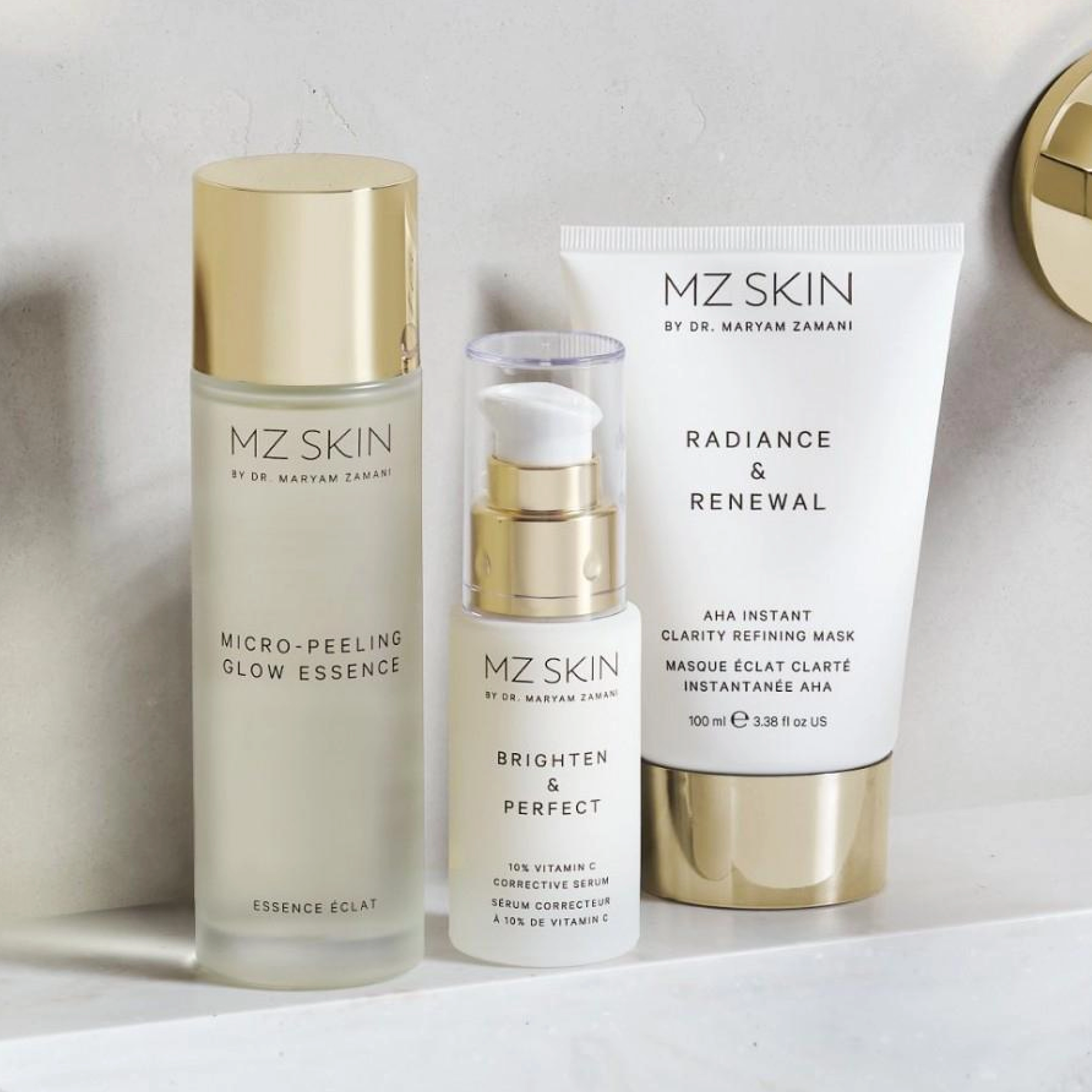 Освітлююча сироватка з 10% вітаміном С Brighten & Perfect MZ SKIN Обʼєм 30 мл — фото 5