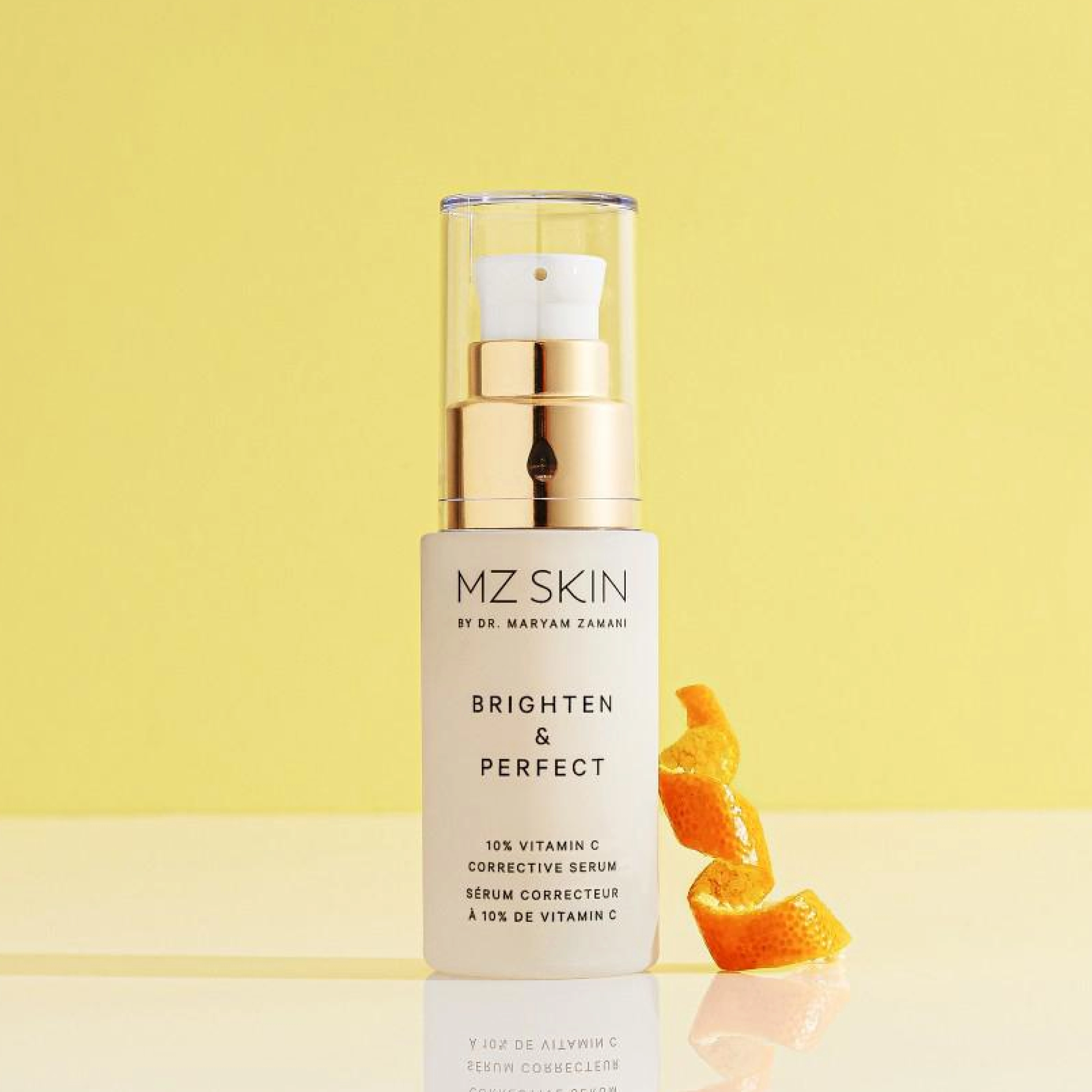 Освітлююча сироватка з 10% вітаміном С Brighten & Perfect MZ SKIN Обʼєм 30 мл — фото 6