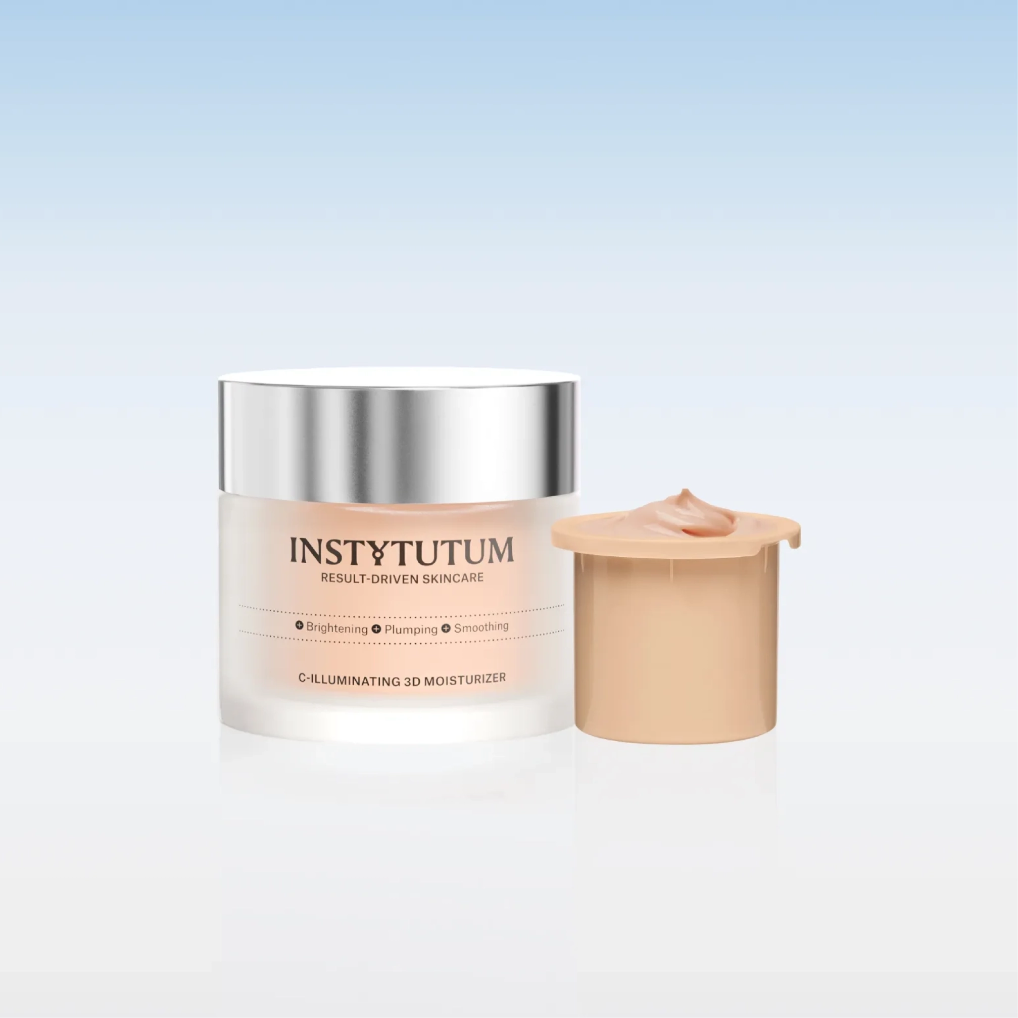 Зволожувальний крем з ефектом сяяння + змінний блок (рефіл) C-Illuminating 3D Moisturizer Refill Duo INSTYTUTUM — фото 6