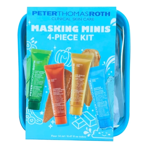 Набір мінімасок для комплексного догляду за шкірою в косметичці Masking Minis 4-Piece Kit peter-thomas-roth