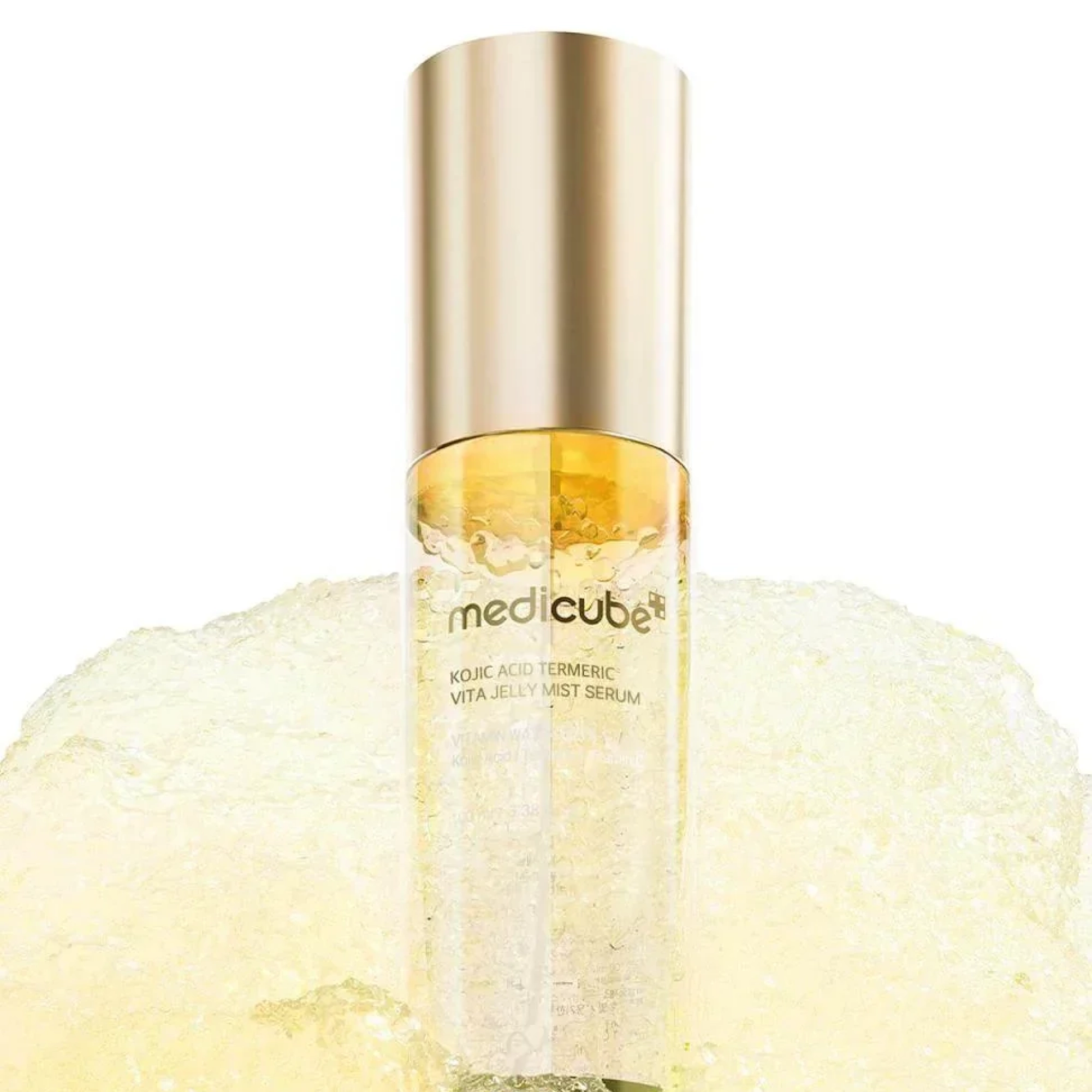 Освітлювальна гель-сироватка з кодзієвою кислотою та куркумою Kojic Acid Turmeric Vita Jelly Mist Serum MEDICUBE Обʼєм 100 мл — фото 2