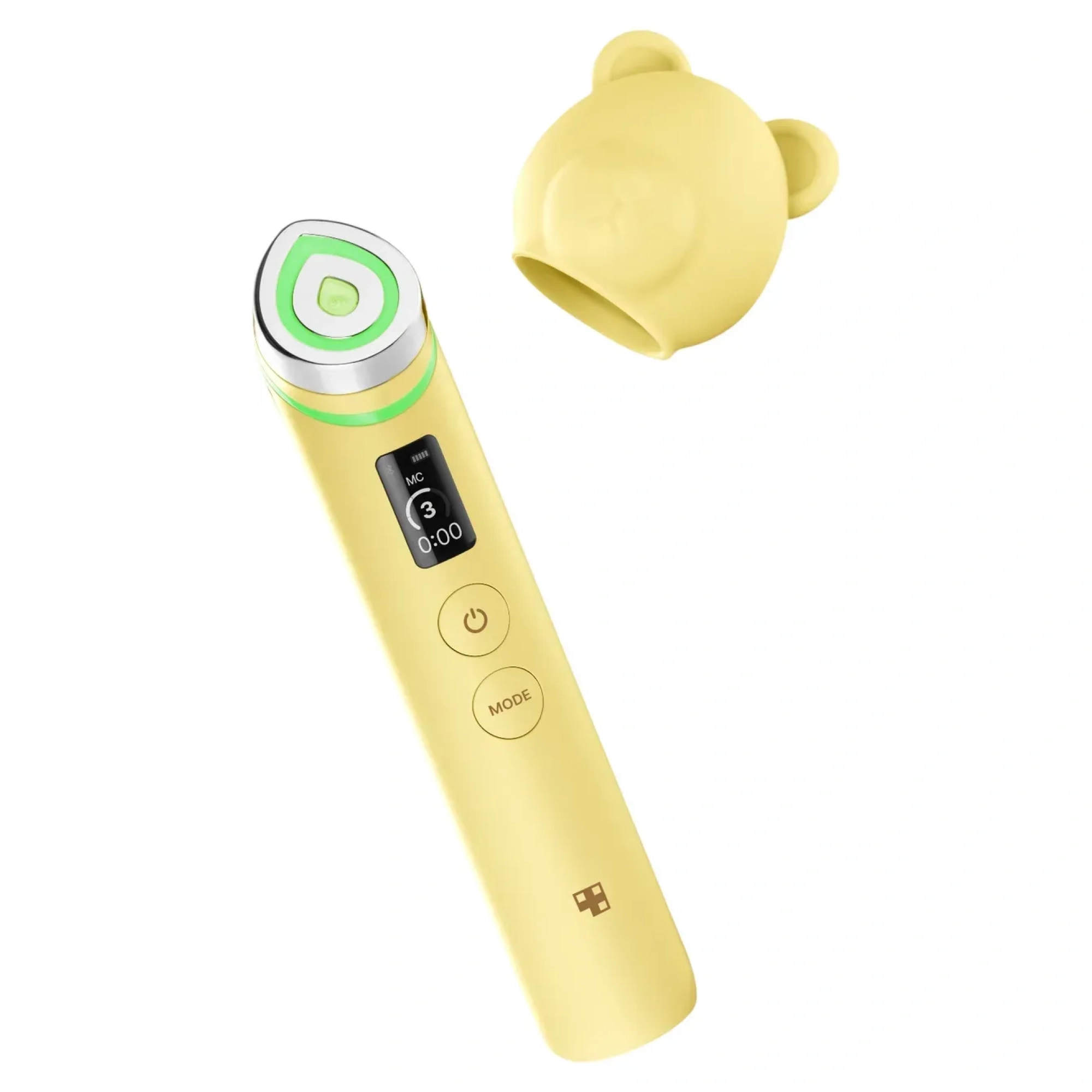 Силіконовий захисний чохол для пристрою AGE-R Booster Pro AGE-R Booster Pro Head Case MEDICUBE Відтінок Yellow Bear — фото 2