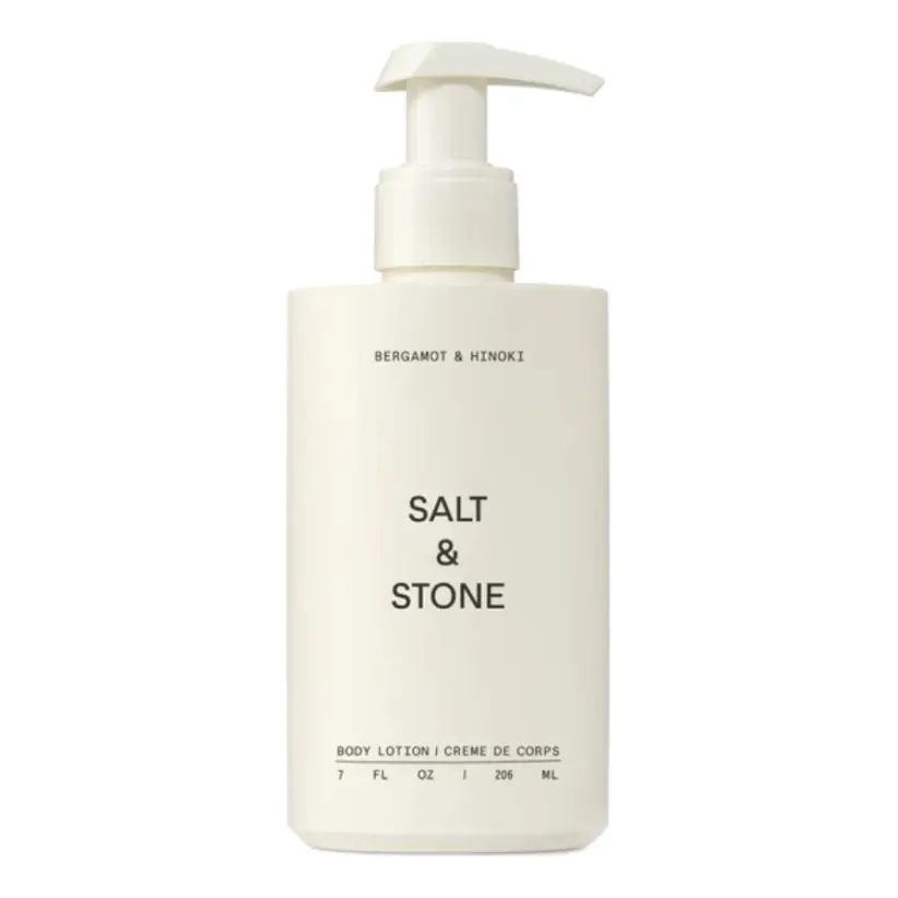 Зволожуючий лосьйон для тіла з ароматом бергамоту та хінокі Body Lotion Bergamot & Hinoki SALT & STONE Обʼєм 206 мл