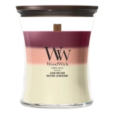 Ароматична свічка з тришаровим ароматом Medium Trilogy Lush Nectar WOODWICK Вага 275 г