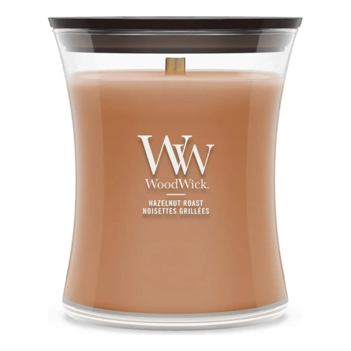 Ароматична свічка з ароматом смаженого фундука та кави Medium Hazelnut Roast woodwick