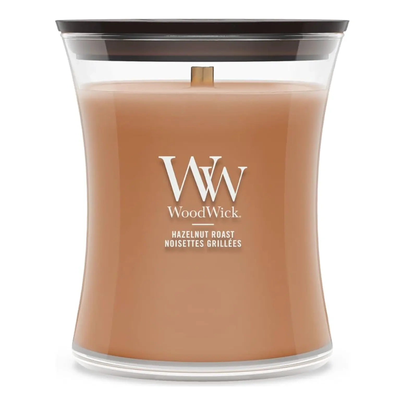 Ароматична свічка з ароматом смаженого фундука та кави Medium Hazelnut Roast WOODWICK Вага 275 г