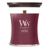 Ароматична свічка з ароматом темної вишні Medium Dark Cherry WOODWICK Вага 275 г