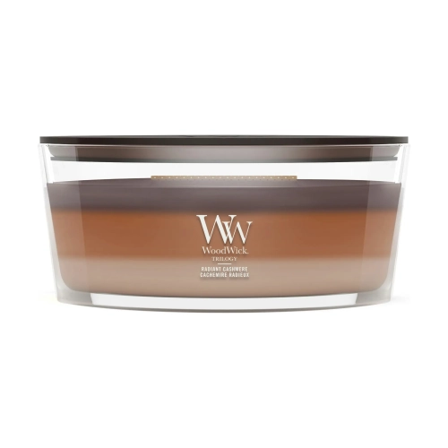 Ароматична свічка з тришаровим ароматом Ellipse Trilogy Radiant Cashmere woodwick