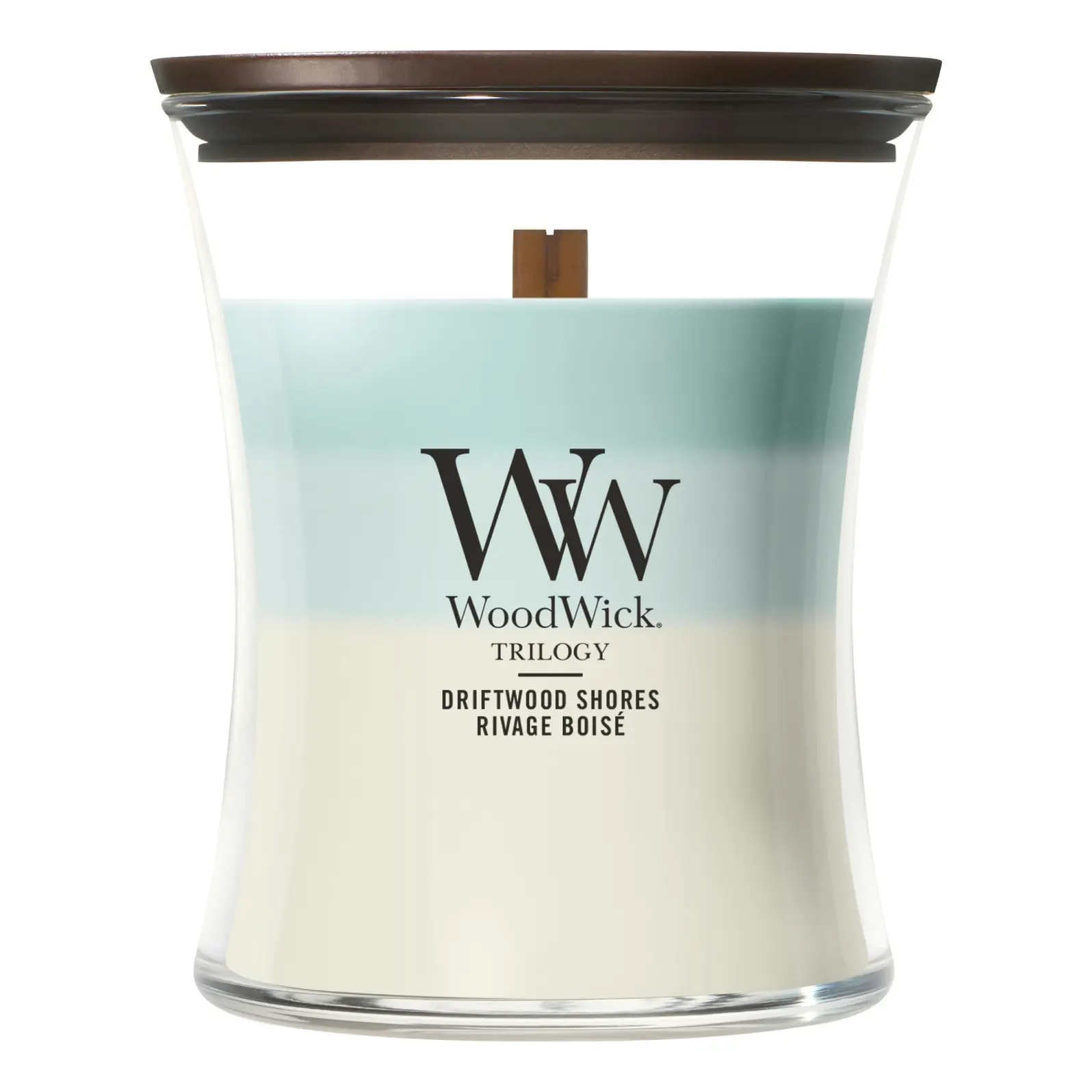 Ароматична свічка з тришаровим ароматом Medium Trilogy Driftwood Shores WOODWICK Вага 275 г