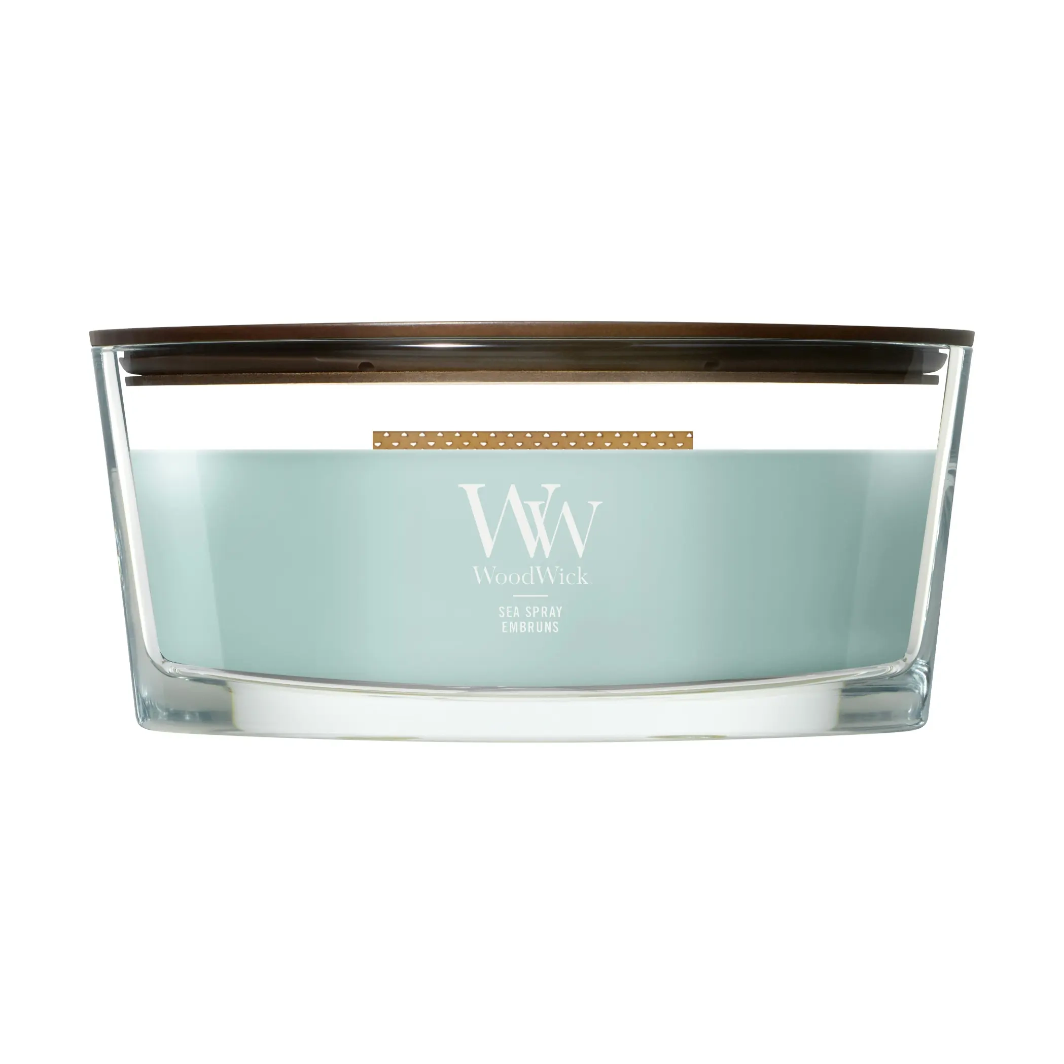Ароматична свічка з нотами морського бризу Ellipse Sea Spray WOODWICK Вага 453 г