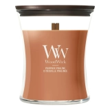 Ароматична свічка з нотами гарбуза та спецій Medium Pumpkin Praline WOODWICK Вага 275 г