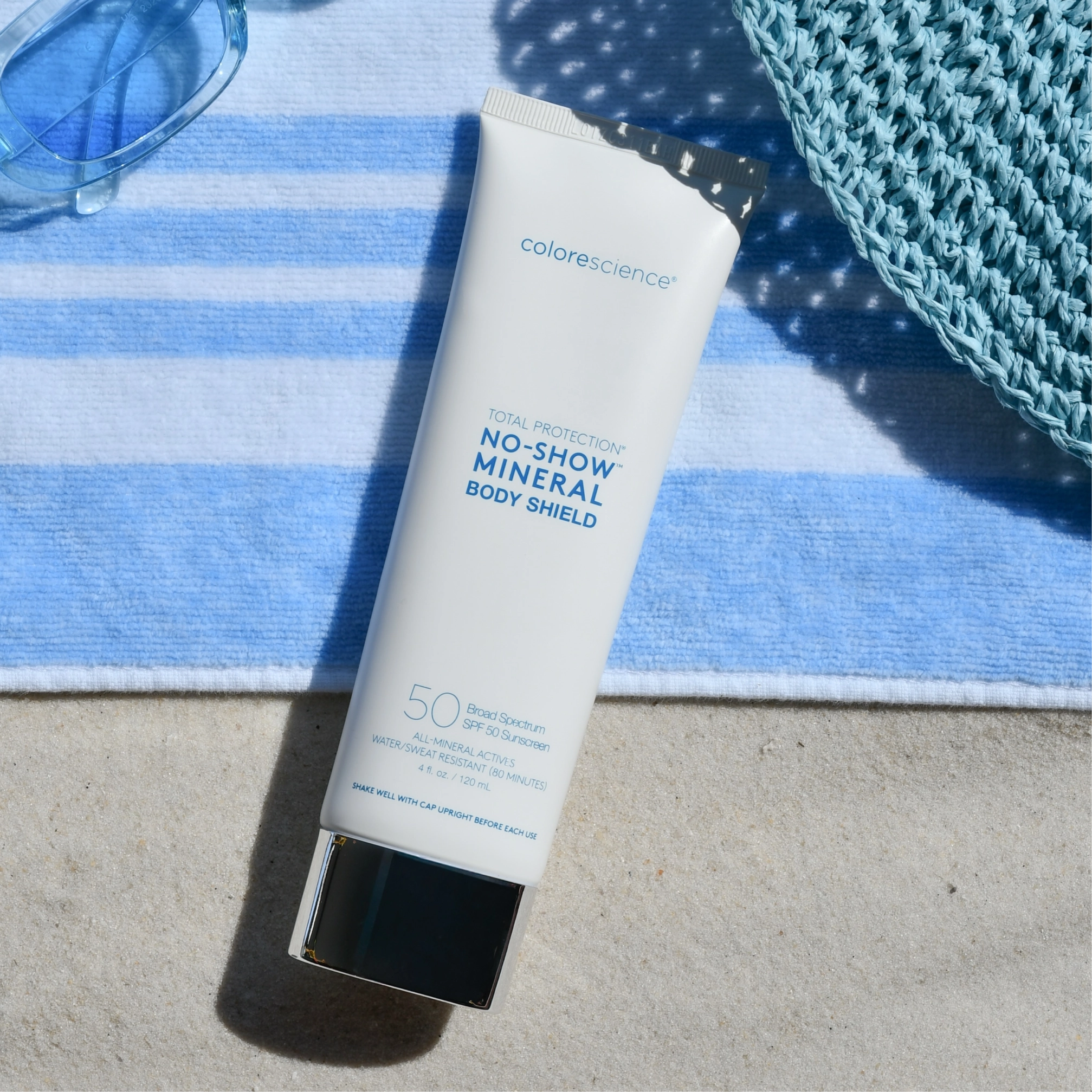Ультралегкий прозорий сонцезахисний крем для тіла Total Protection® No-Show™ Body Shield SPF 50 COLORESCIENCE Обʼєм 120 мл — фото 3