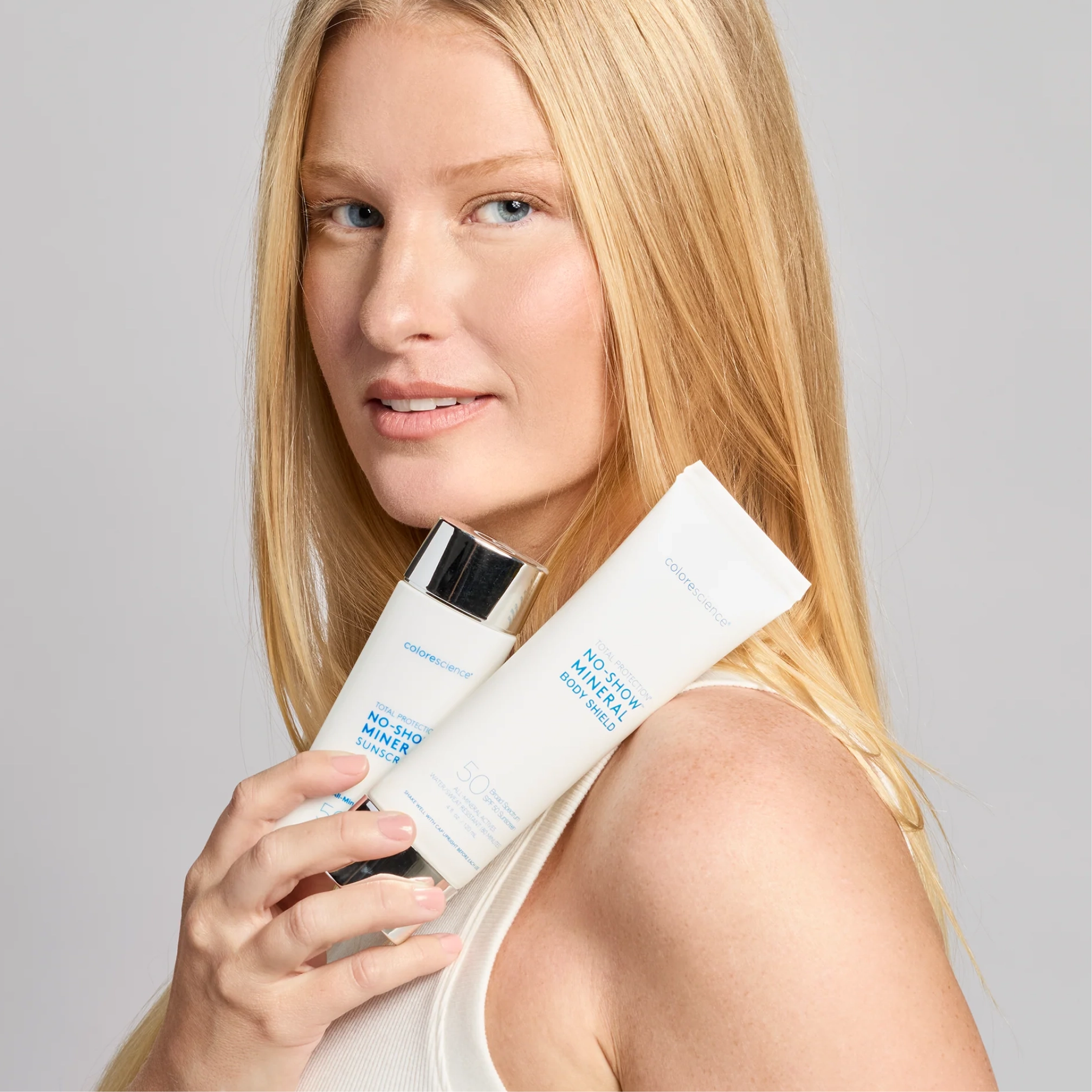Ультралегкий прозорий сонцезахисний крем для тіла Total Protection® No-Show™ Body Shield SPF 50 COLORESCIENCE Обʼєм 120 мл — фото 4