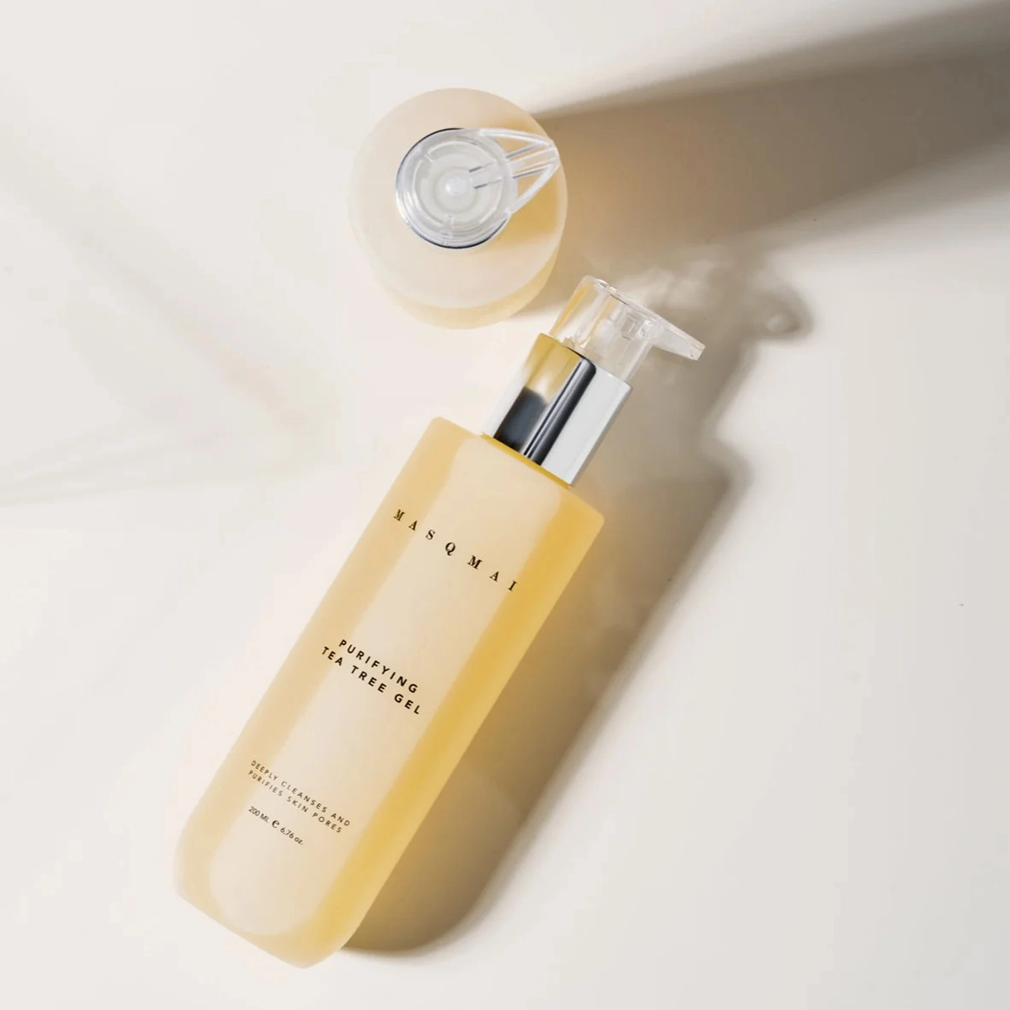 Очищувальний гель для контролю надмірного блиску Purifying Tea Tree Gel MASQMAI Обʼєм 200 мл — фото 6