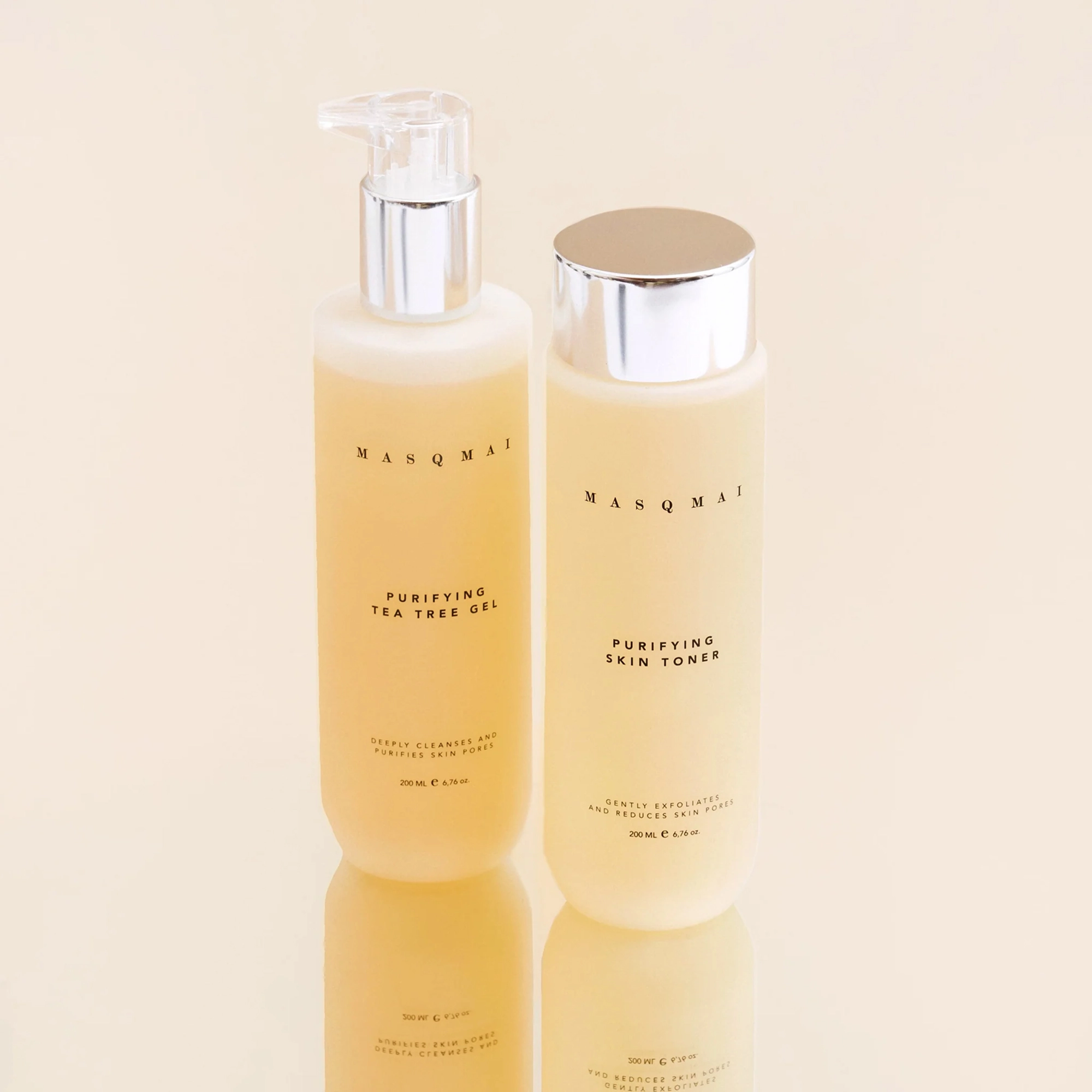 Очищувальний гель для контролю надмірного блиску Purifying Tea Tree Gel MASQMAI Обʼєм 200 мл — фото 8