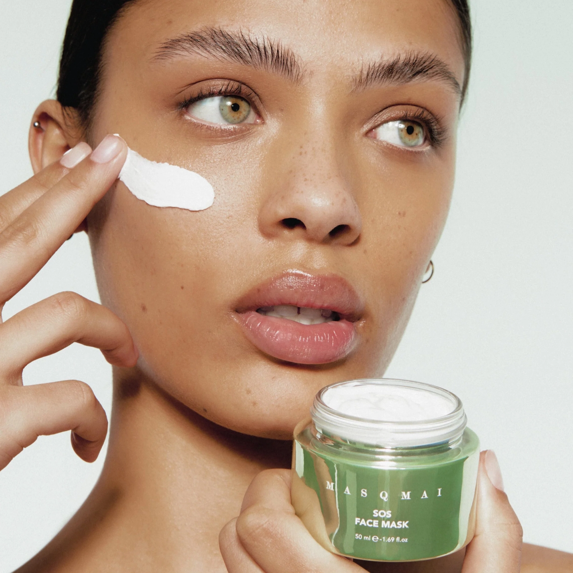 Очищувальна маска для жирної та схильної до висипань шкіри SOS Face Mask MASQMAI Обʼєм 50 мл — фото 3