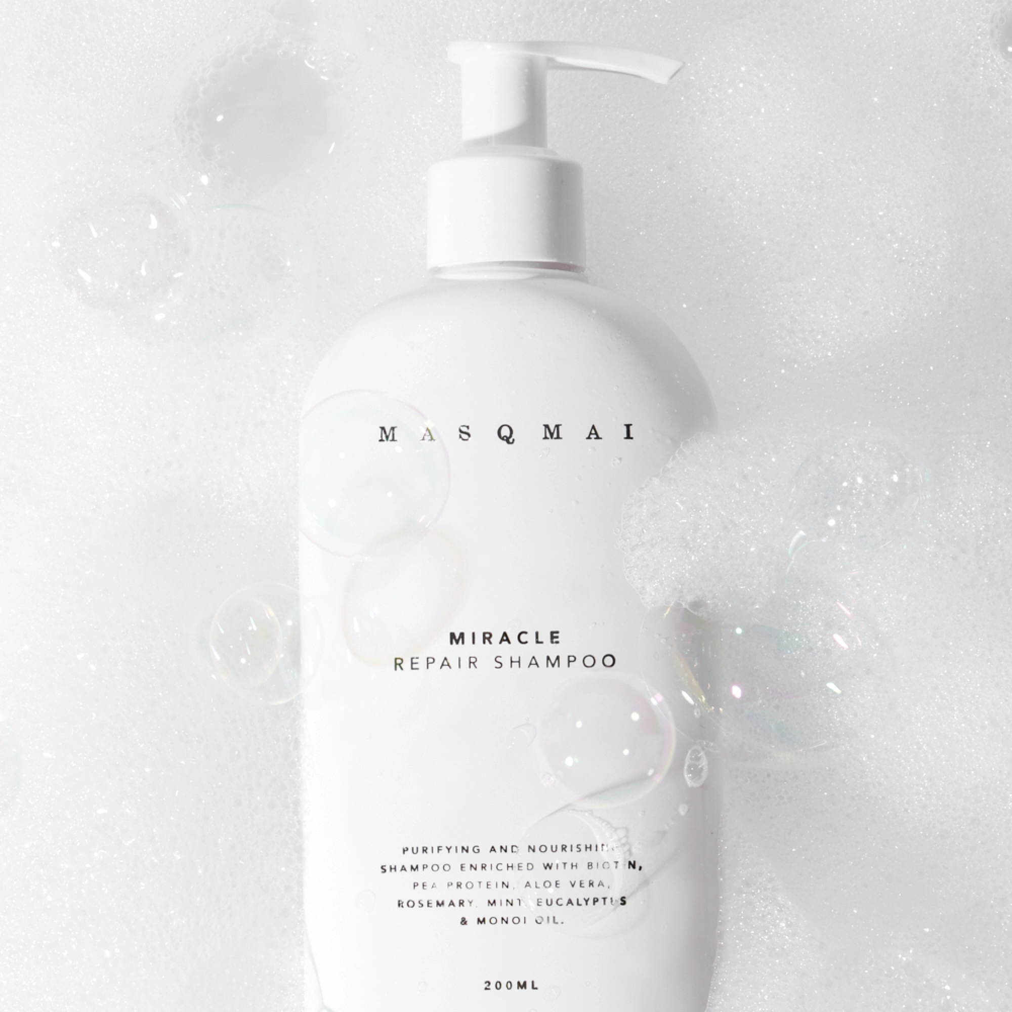 Відновлювальний шампунь для волосся Miracle Repair Shampoo MASQMAI Обʼєм 200 мл — фото 6