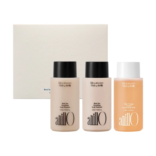 Парфумований набір для догляду за волоссям та тілом Black Tea & Bitter Orange Travel Shower Kit anillo