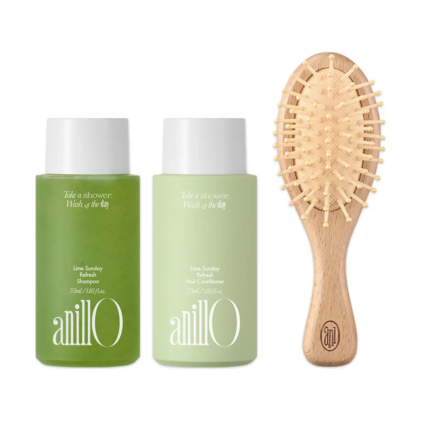 Освіжаючий набір для волосся та шкіри голови Lime Sunday Hair & Brush Set ANILLO