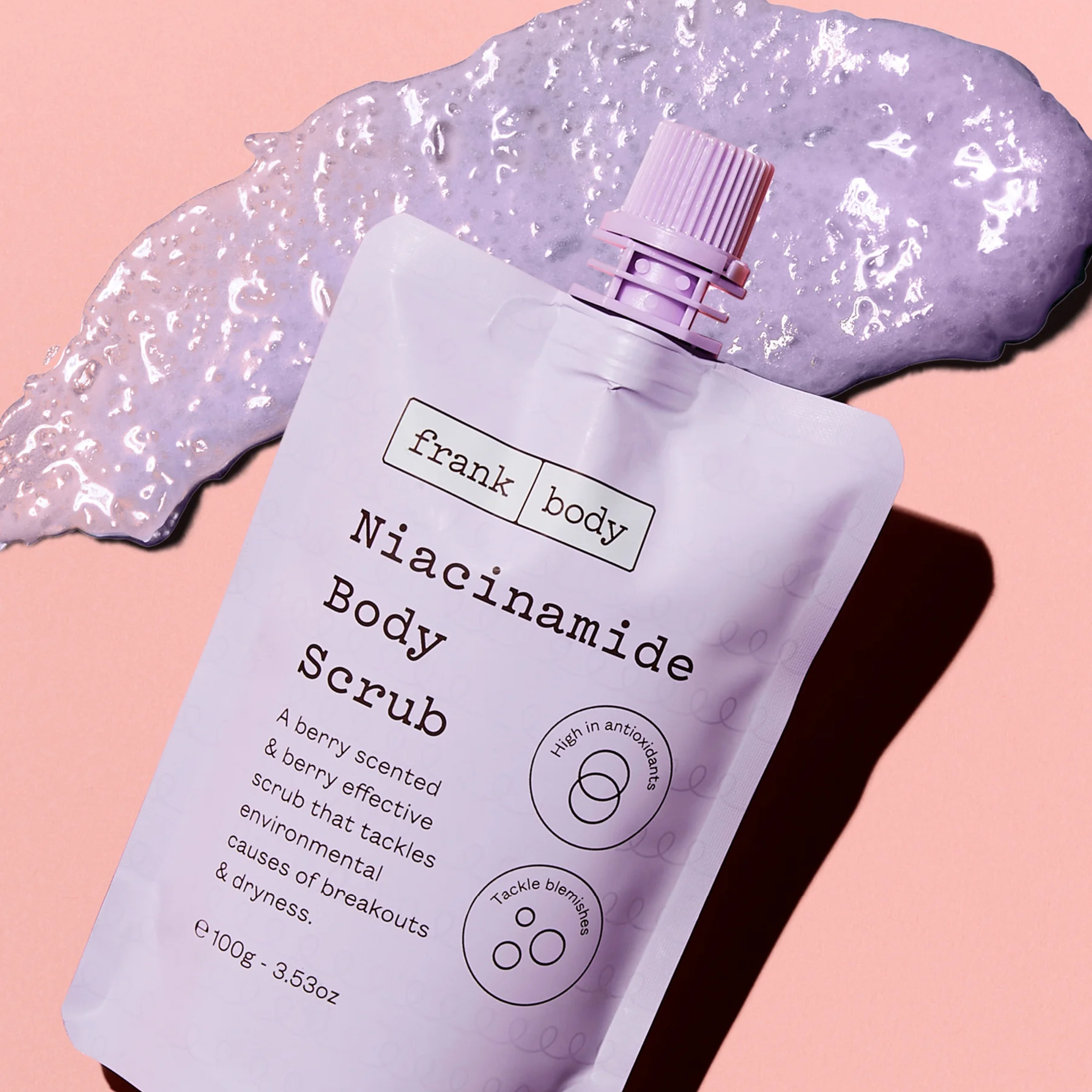 Скраб для тіла з ніацинамідом Niacinamide Body Scrub FRANK BODY Вага 100 г — фото 4