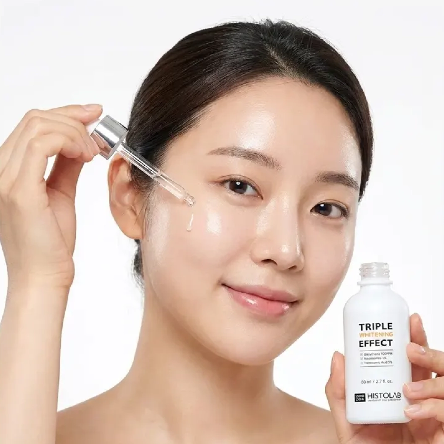 Освітлювальна ампульна сироватка з потрійною дією Triple Whitening Effect Ampoule HISTOLAB Обʼєм 50 мл — фото 3