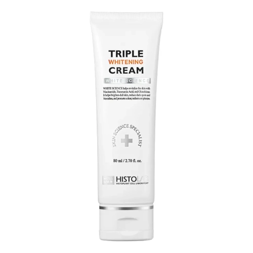 Освітлювальний крем для вирівнювання тону шкіри Triple Whitening Cream HISTOLAB