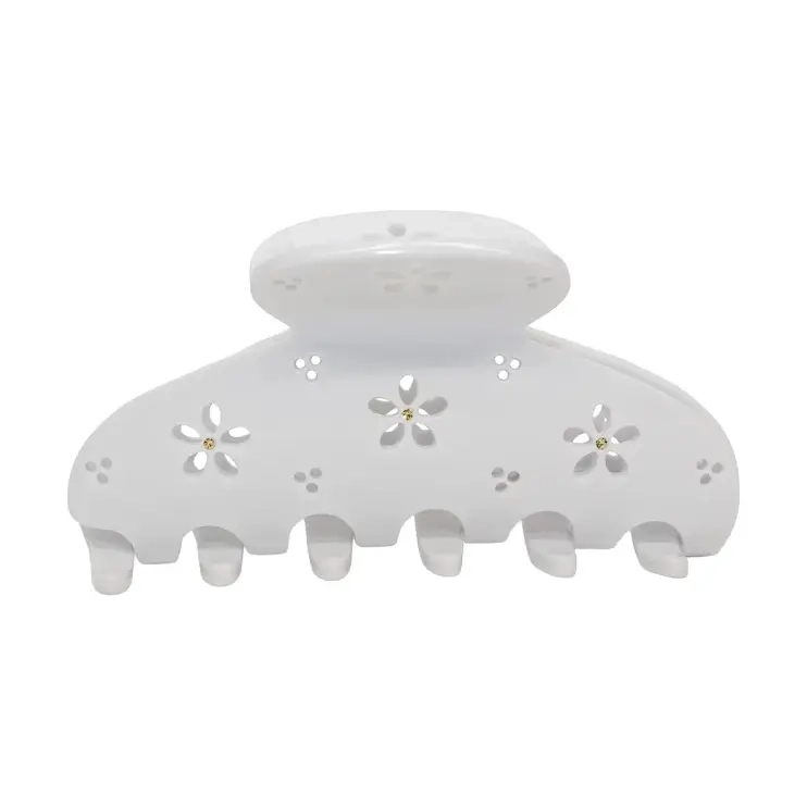 Заколка-краб для волосся Lil Effing Clip in Blanc Petal Eyelet EMI JAY