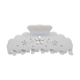 Велика заколка-краб для волосся Big Effing Clip in Blanc Fleur Eyelet EMI JAY
