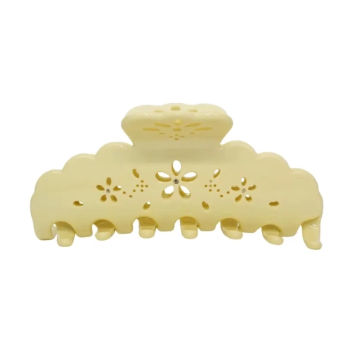 Велика заколка-краб для волосся Big Effing Clip in Citrine Fleur Eyelet EMI JAY