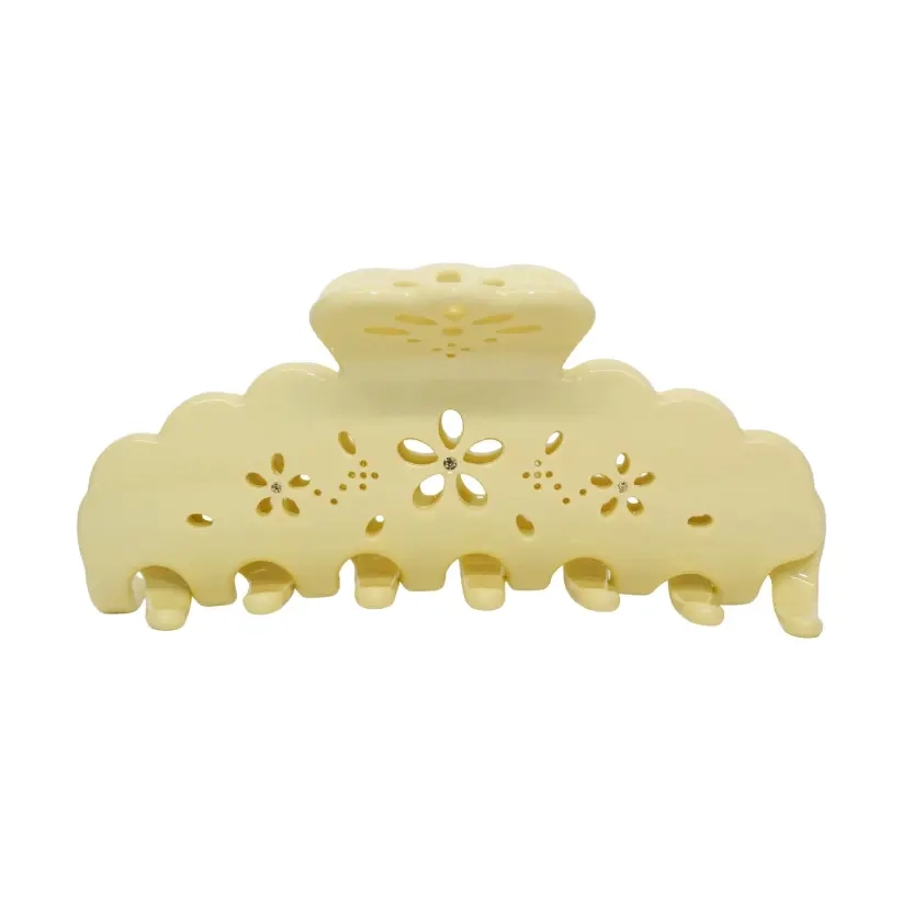Велика заколка-краб для волосся Big Effing Clip in Citrine Fleur Eyelet EMI JAY