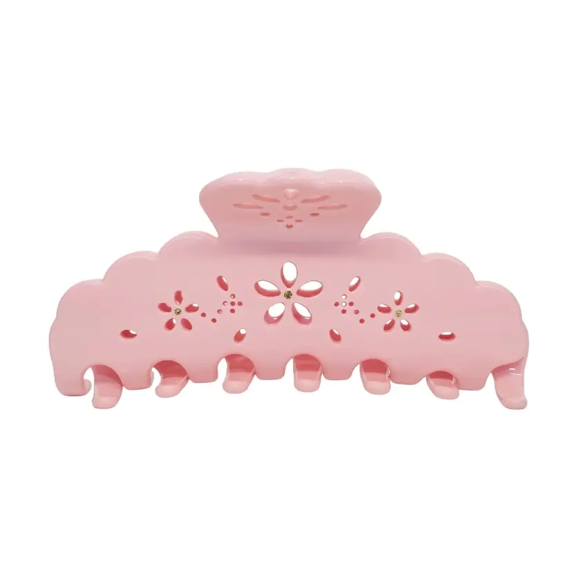 Велика заколка-краб для волосся Big Effing Clip in Rose Fleur Eyelet EMI JAY
