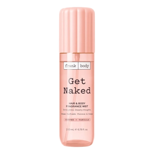 Парфумований міст для волосся та тіла з ароматом кави та ванілі Get Naked Hair & Body Fragrance Mist FRANK BODY