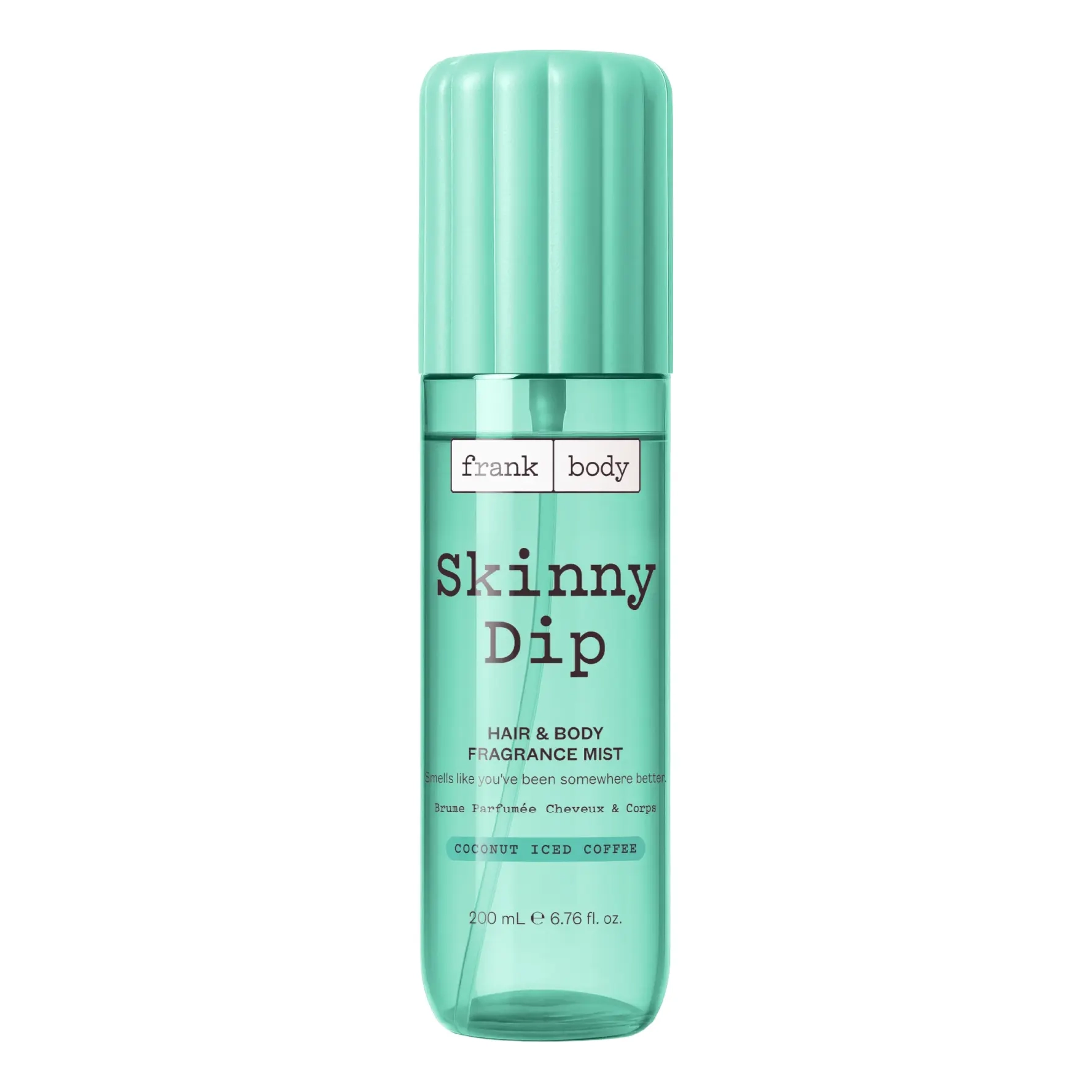Парфумований міст для волосся та тіла з ароматом кокосового лате Skinny Dip Hair & Body Fragrance Mist FRANK BODY Обʼєм 200 мл