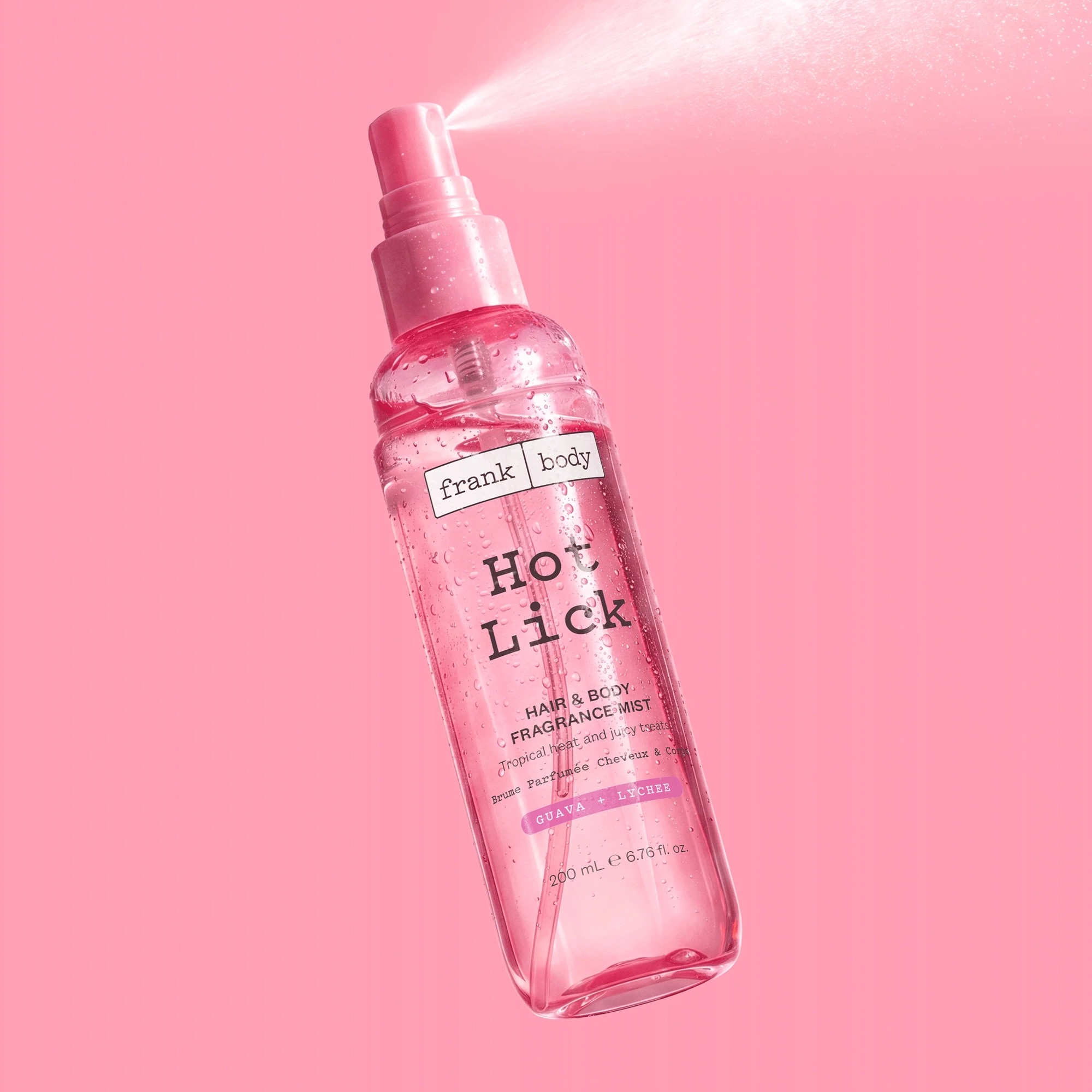 Парфумований міст для волосся та тіла з ароматом гуави та лічі Hot Lick Hair & Body Fragrance Mist FRANK BODY Обʼєм 200 мл — фото 3