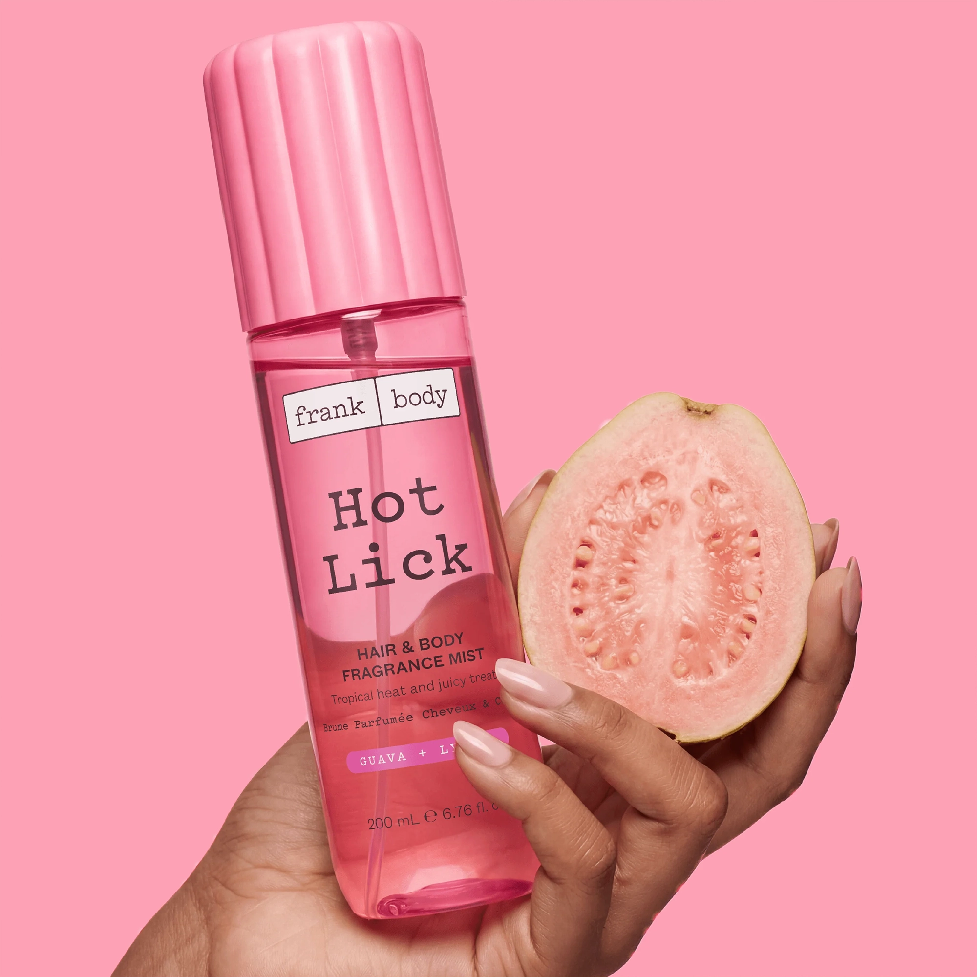 Парфумований міст для волосся та тіла з ароматом гуави та лічі Hot Lick Hair & Body Fragrance Mist FRANK BODY Обʼєм 200 мл — фото 4