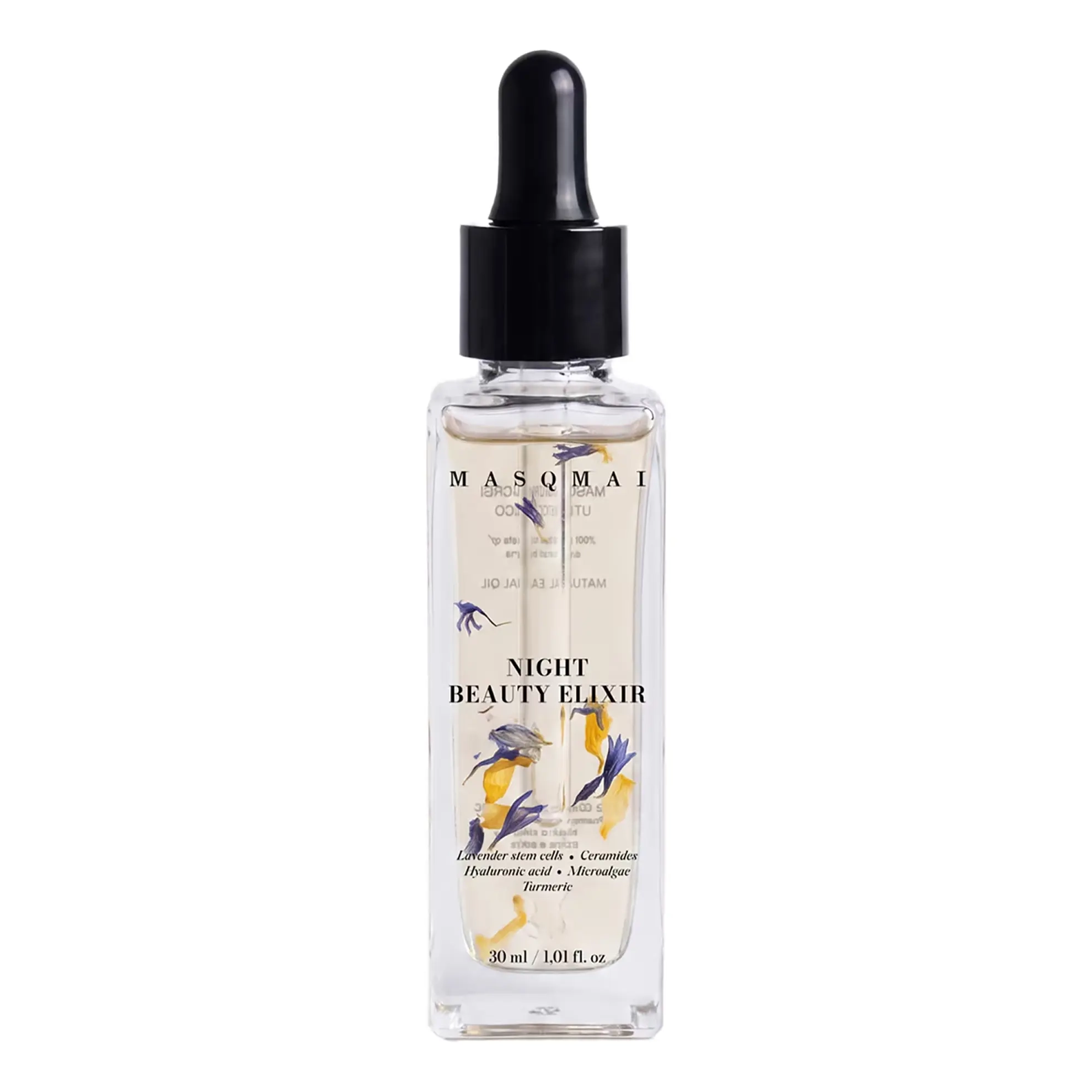Нічний відновлювальний еліксир для обличчя Natural Beauty Elixir Night MASQMAI Обʼєм 30 мл