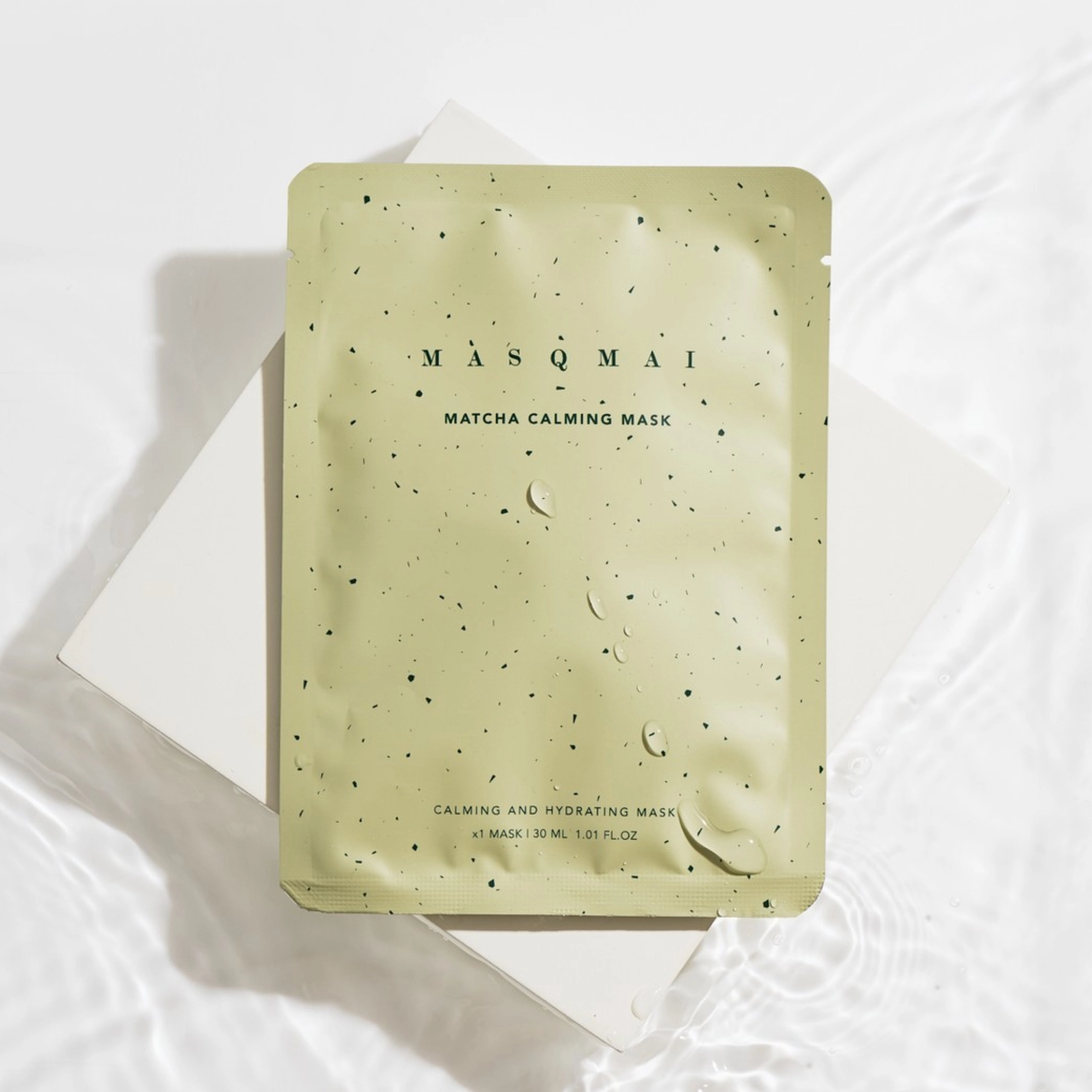 Заспокійлива гідрогелева маска для обличчя Matcha Calming Mask 1 pcs MASQMAI — фото 5