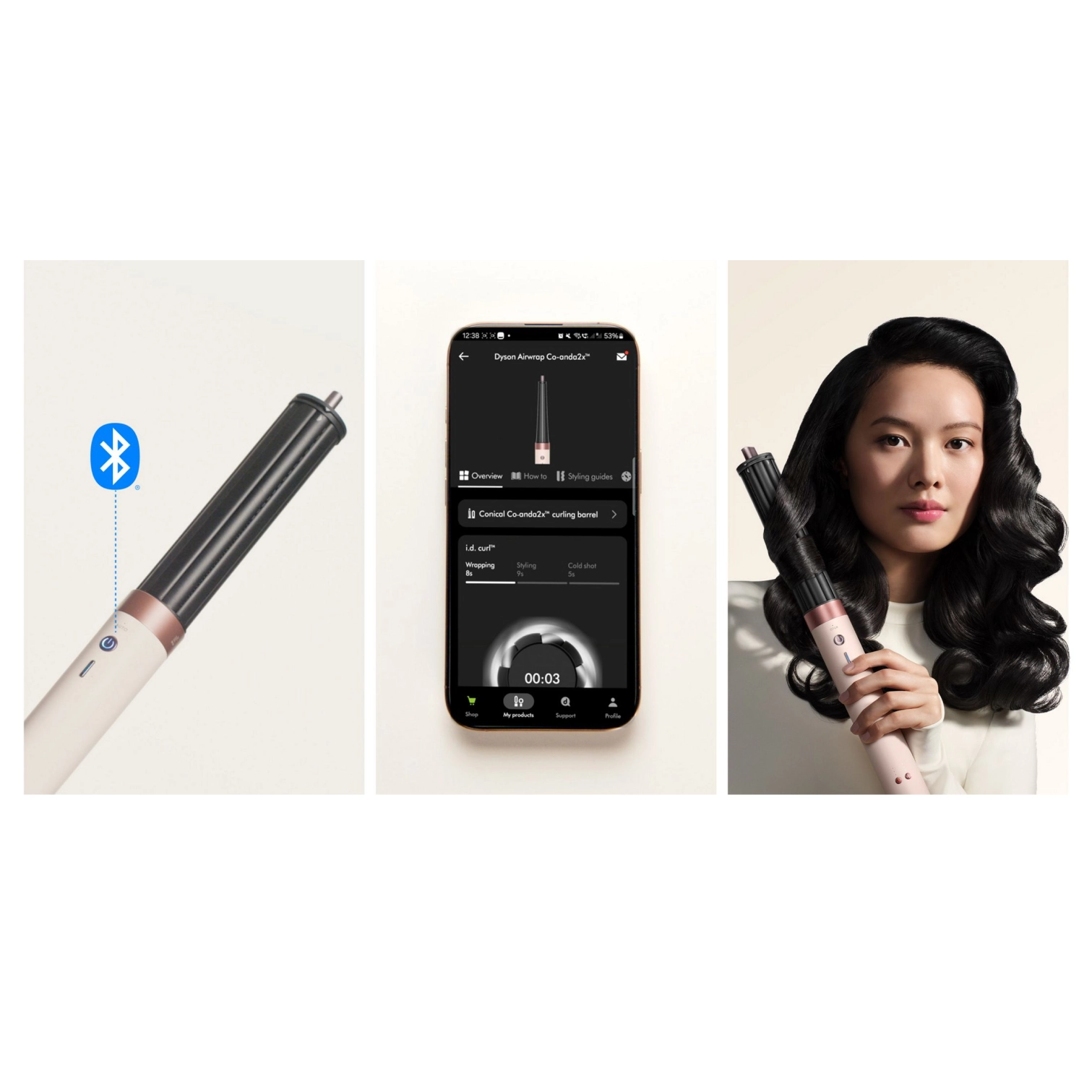 Стайлер для волосся Airwrap Co-anda 2х™ Multi-Styler Straight+Wavy Ceramic Pink/Rose Gold DYSON — фото 6