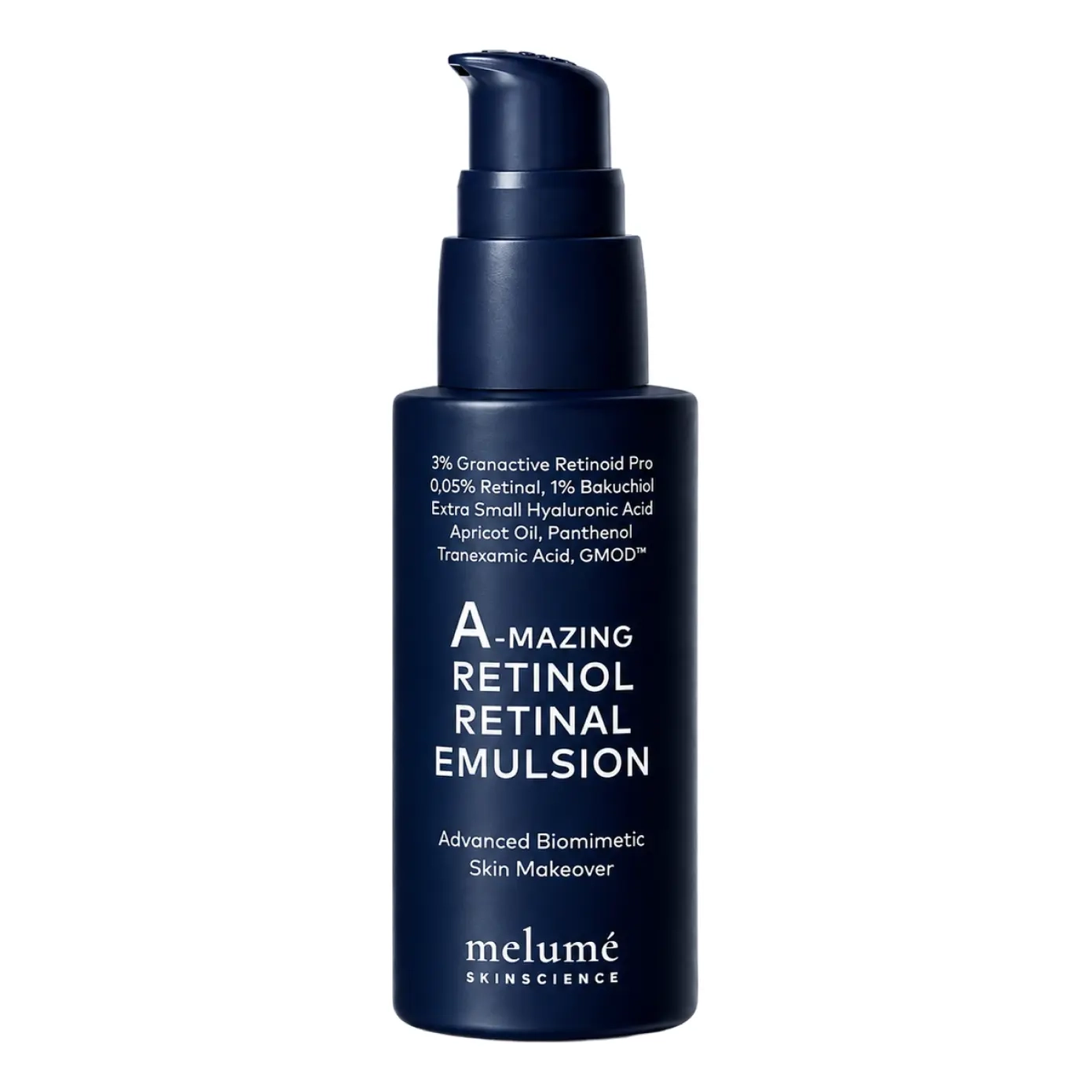 Ночная микроэмульсия с ретиноидом и ретиналем A-mazing Retinol Retinal Emulsion MELUMÉ SKINSCIENCE Объем 30 мл