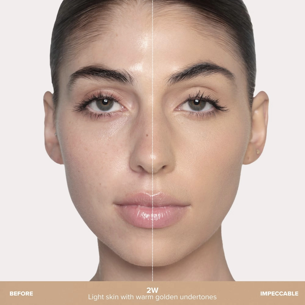 Матуюча тональна основа Impeccable Blurring Second Skin Matte Foundation ANASTASIA BEVERLY HILLS Відтінок 2W — фото 4