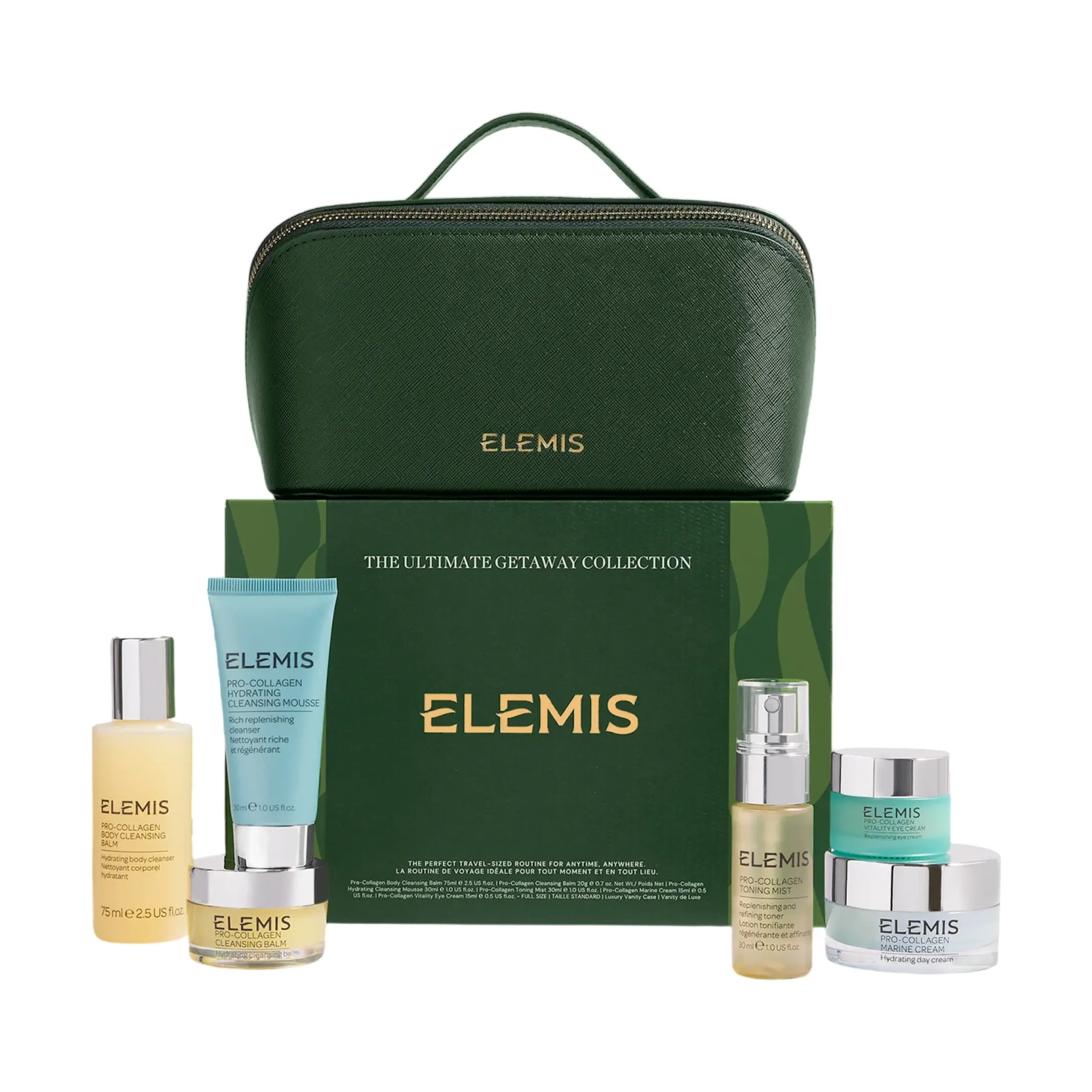 Лімітований набір Pro-Collagen у косметичці The Ultimate Getaway Collection ELEMIS