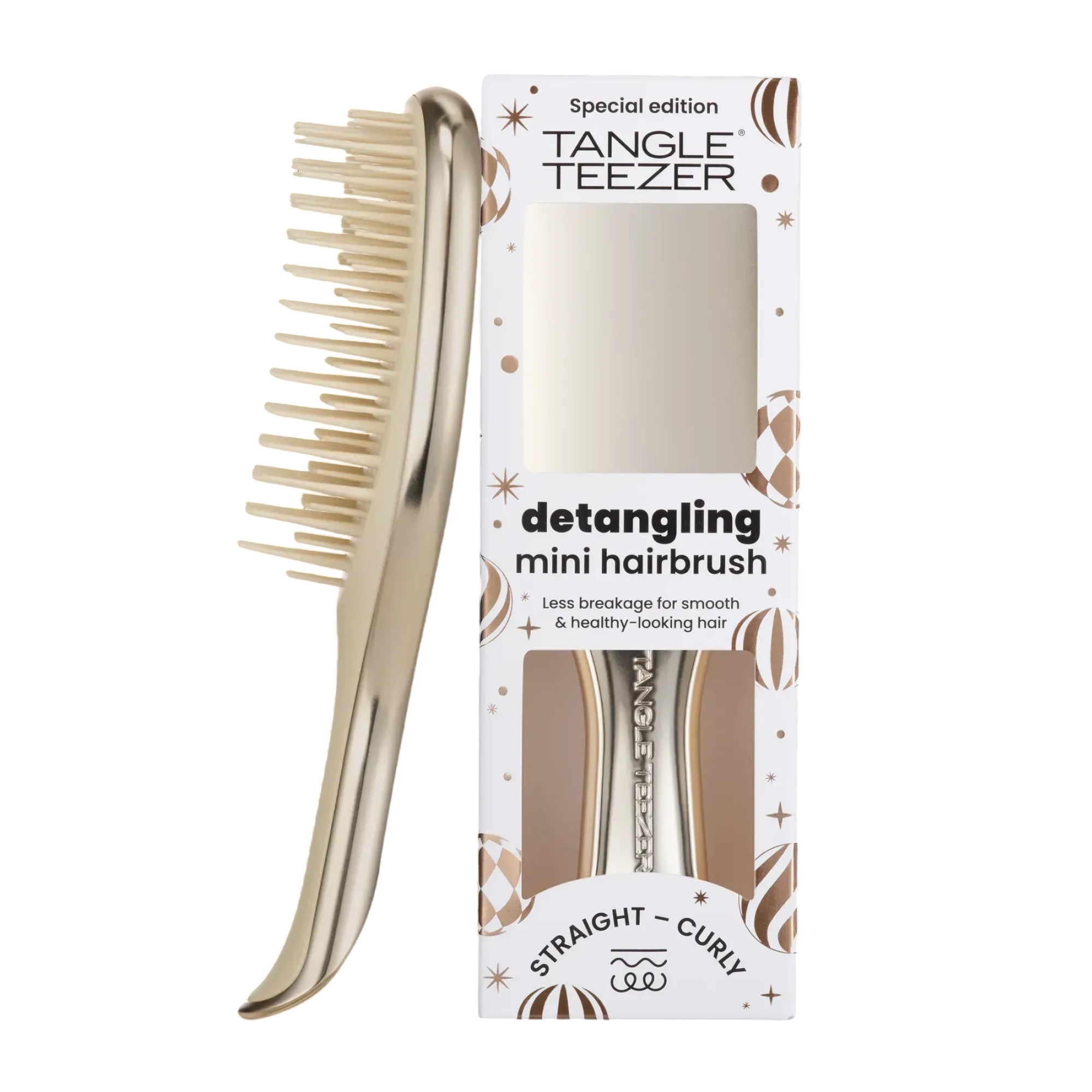 Щітка для волосся The Ultimate Detangler Chrome Mini TANGLE TEEZER Відтінок Champagne Gold — фото 9