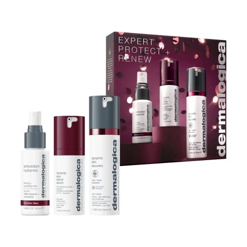 Набір для антивікового догляду та захисту шкіри обличчя Expert Protect + Renew DERMALOGICA