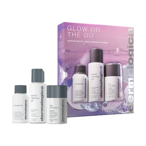 Тревел-набір для подвійного очищення та сяйва шкіри Glow On The Go DERMALOGICA