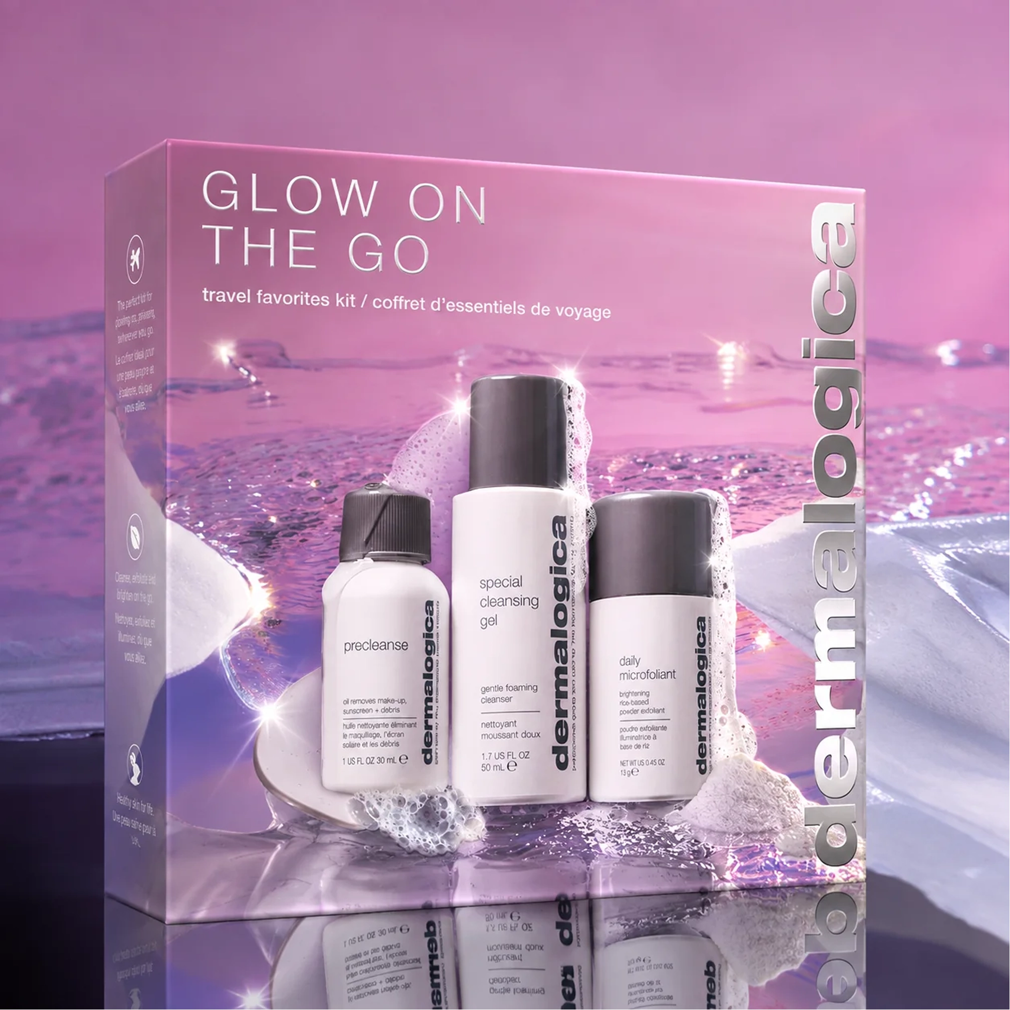 Тревел-набір для подвійного очищення та сяйва шкіри Glow On The Go DERMALOGICA — фото 5