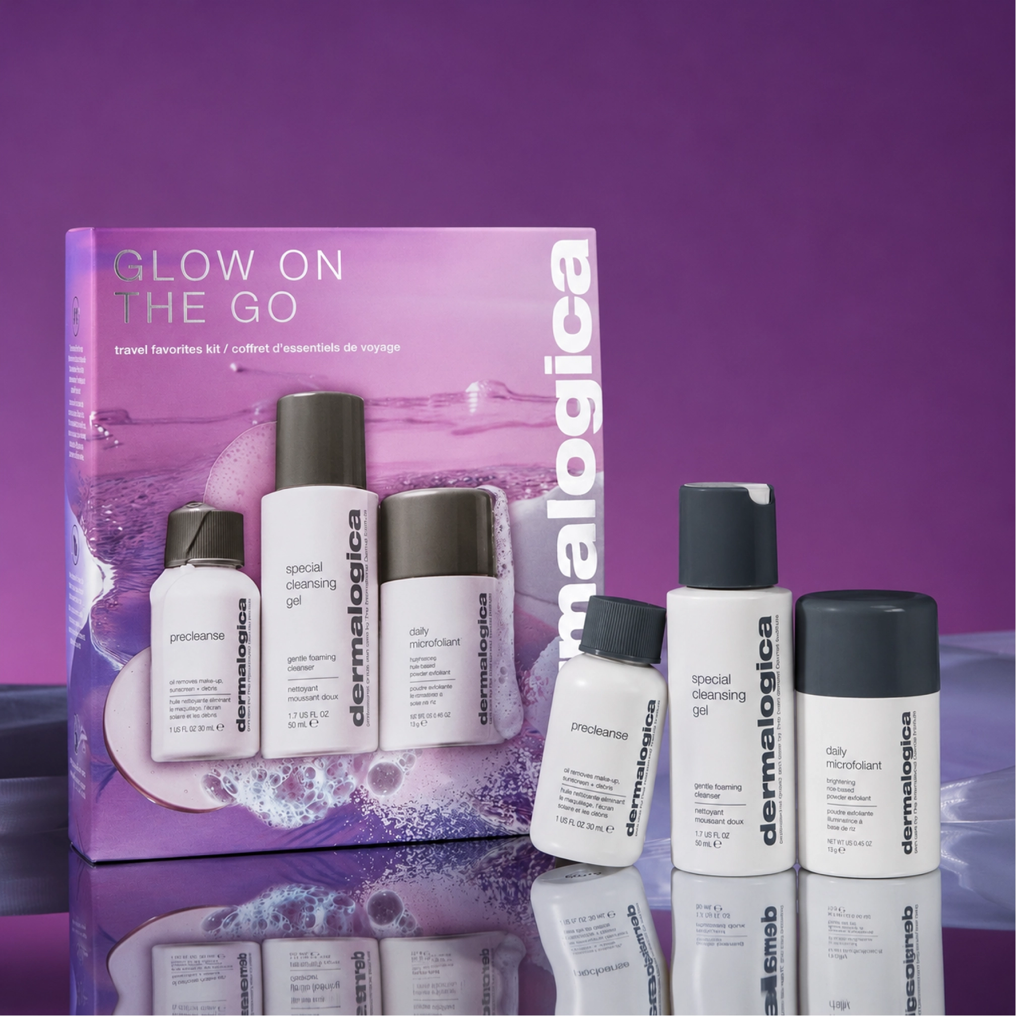 Тревел-набір для подвійного очищення та сяйва шкіри Glow On The Go DERMALOGICA — фото 2